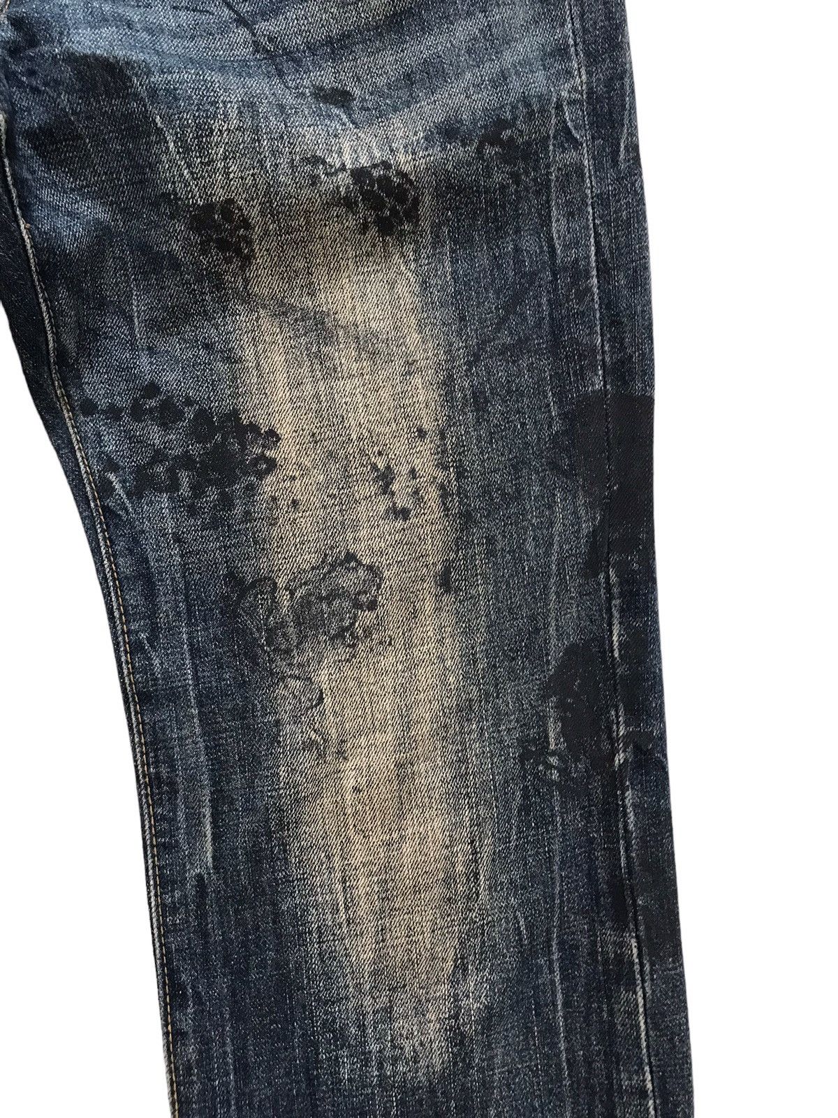 Takeo Kikuchi Takeo Kikuchi Yakuza Yanki Painted Art Denim Jeans Size US 32 / EU 48 - 4 Thumbnail