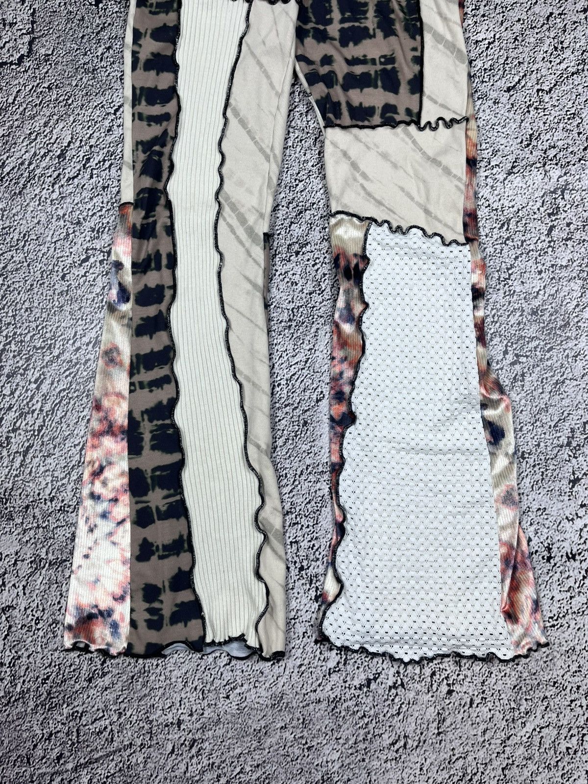 Jaded London Vintage Y2K Jaded London Patchwork knit pants leggins Size 28" / US 6 / IT 42 - 2 Thumbnail