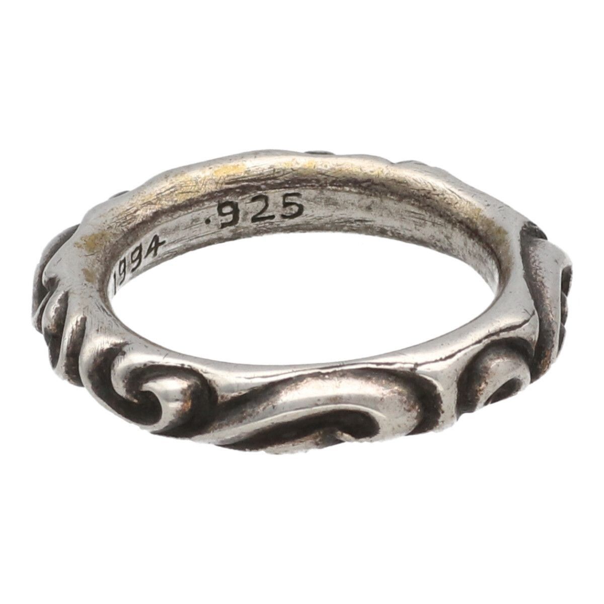 Chrome Hearts RARE SIZE! 10 CHROME HEARTS SCROLL BAND RING silver Size ONE SIZE - 4 Thumbnail