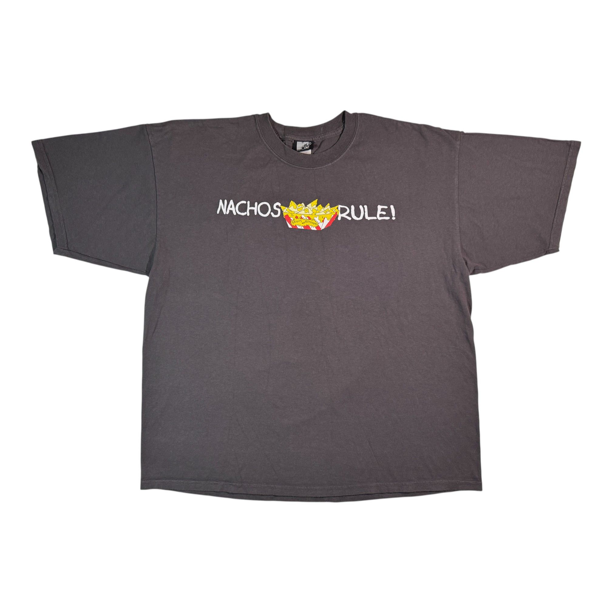 Mtv Vintage 2004 Beavis and Butt-Head Nachos Rule T-shirt Size US XXL / EU 58 / 5 - 1 Thumbnail