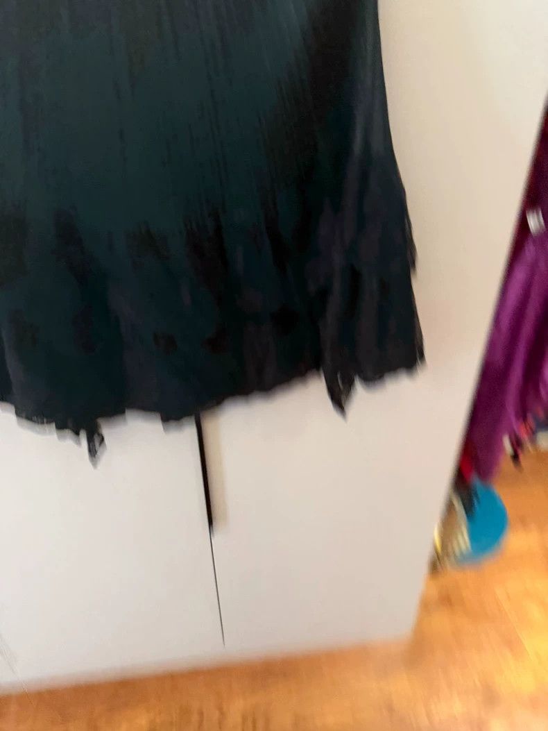 Issey Miyake Issey Miyake size:3 A vintage black pleated mini skirt Size 31" - 3 Thumbnail
