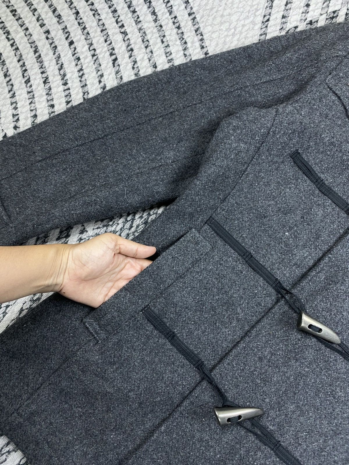 Japanese Brand Vintage A.S.M Wool Toggle Closure Duffle Coat Parka Size US M / EU 48-50 / 2 - 8 Thumbnail