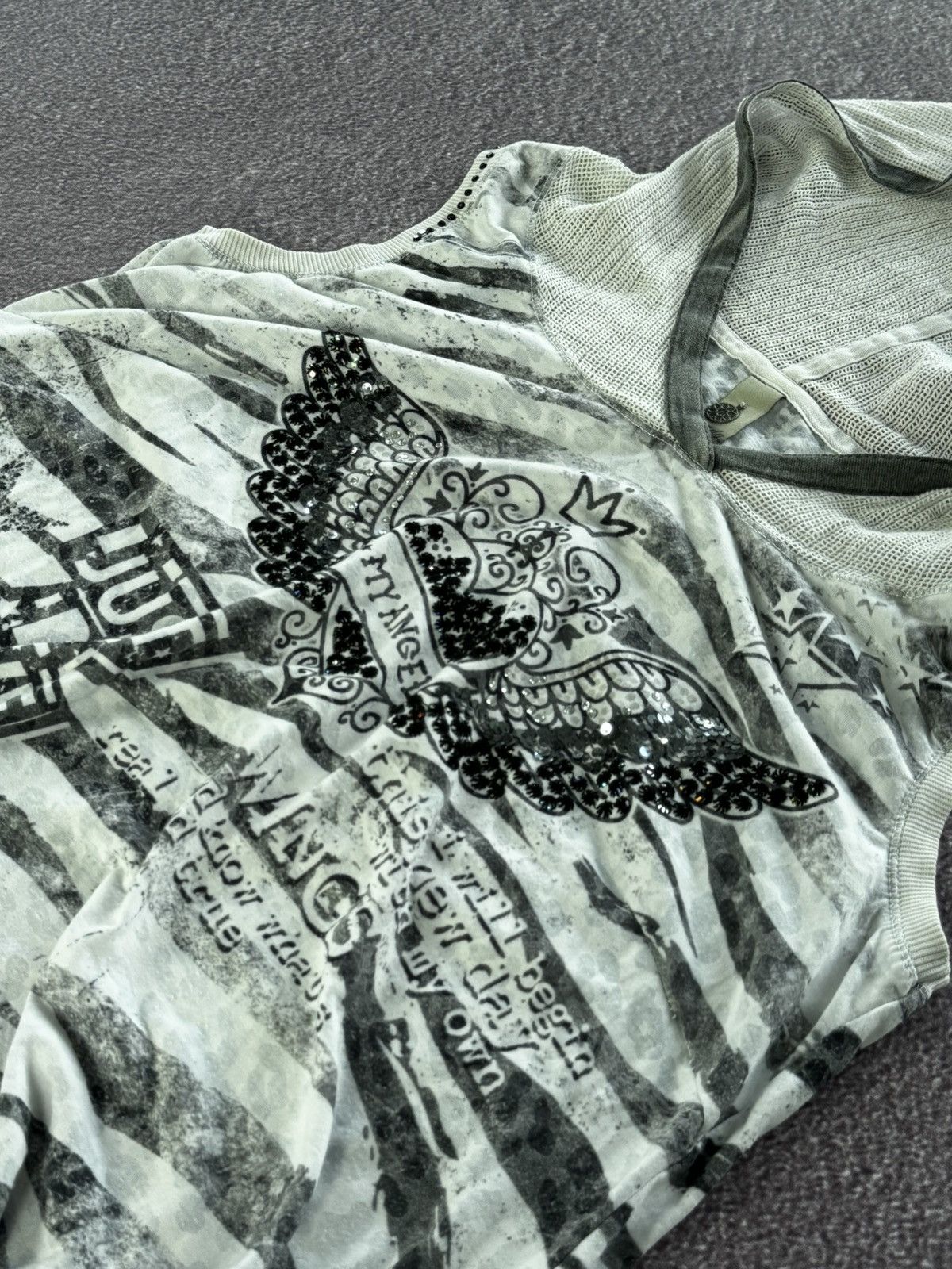 Hysteric Glamour Grunge Vibe Y2K 00s Sexy Punk Alt Hooded Tank Top Size M / US 6-8 / IT 42-44 - 8 Thumbnail