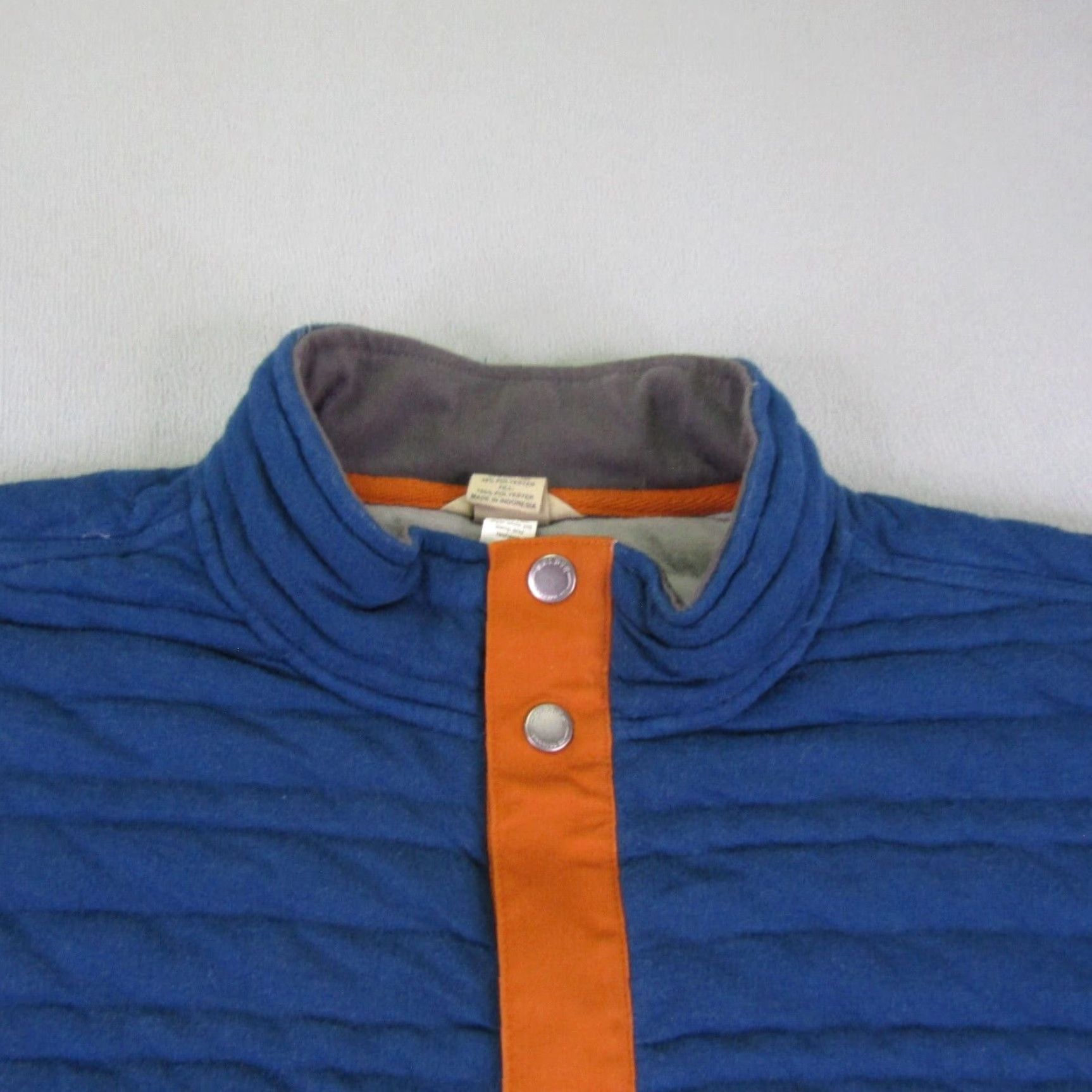 Vintage Duluth Jacket Mens Large Blue Orange Quilted Flintlock Snap Up Ribbed Mock Neck Size US L / EU 52-54 / 3 - 2 Thumbnail