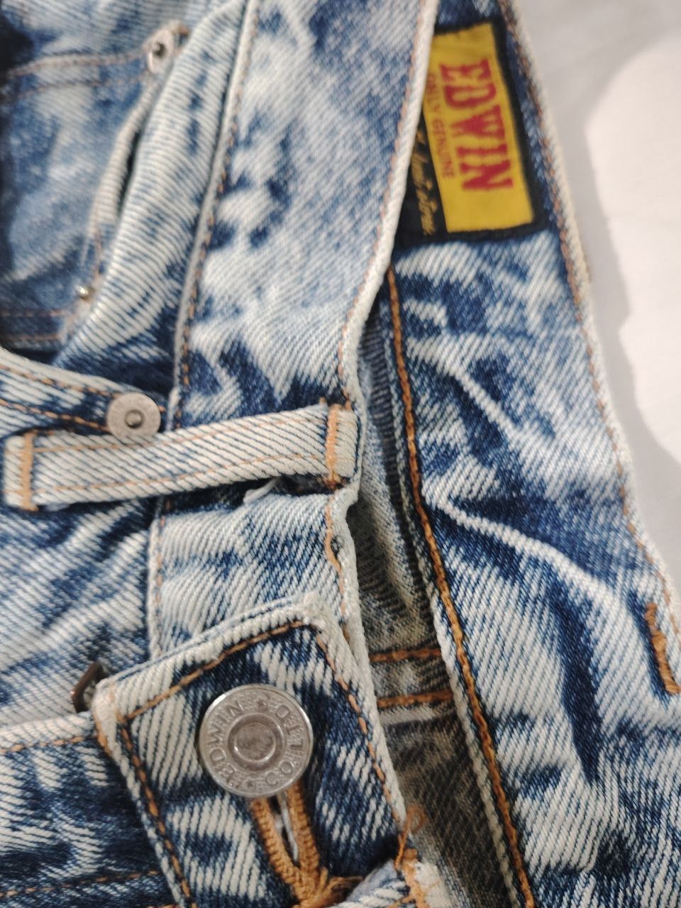 Edwin ARCHIVAL 80s Edwin Japan Lot 1512 Acid Wash Jeans Size 28" / US 6 / IT 42 - 3 Thumbnail