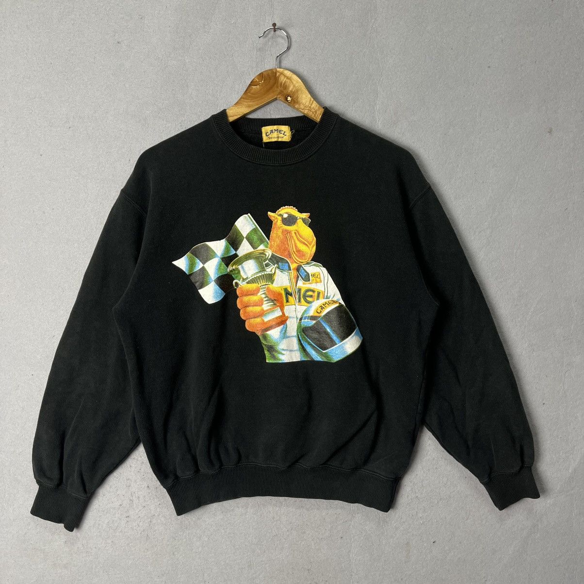 Vintage Camel Joe Collection Racing Graphic Sweatshirt – Black Size US M / EU 48-50 / 2 - 1 Thumbnail