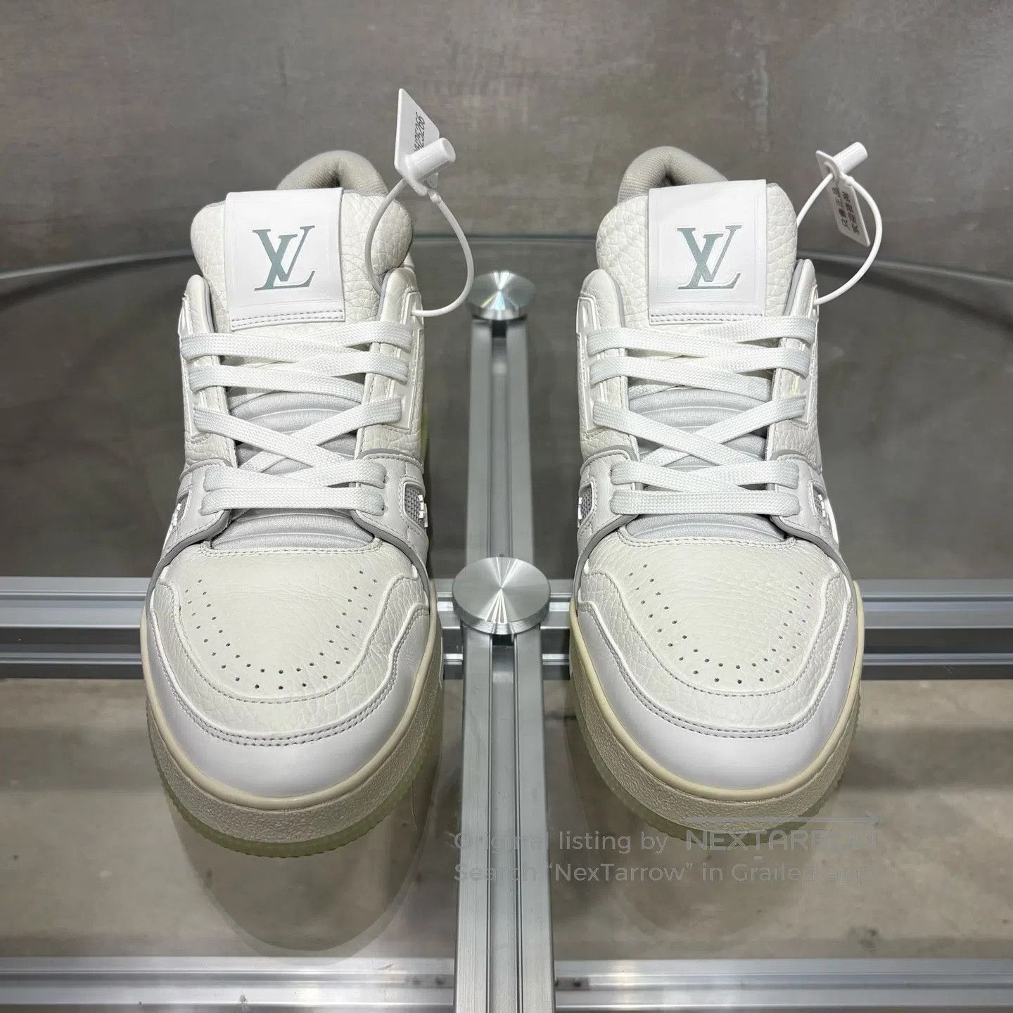 Louis Vuitton Louis Vuitton Trainer White Cement shoes Size US 7 / EU 40 - 2 Thumbnail