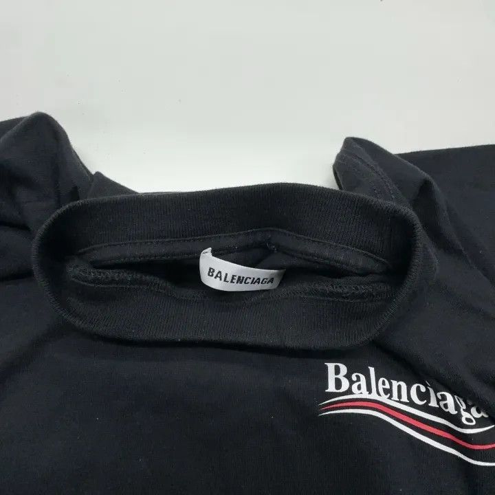 Balenciaga Balenciaga Logo Print Short Sleeve T-Shirt 0079-2507 Size XS / US 0-2 / IT 36-38 - 4 Thumbnail