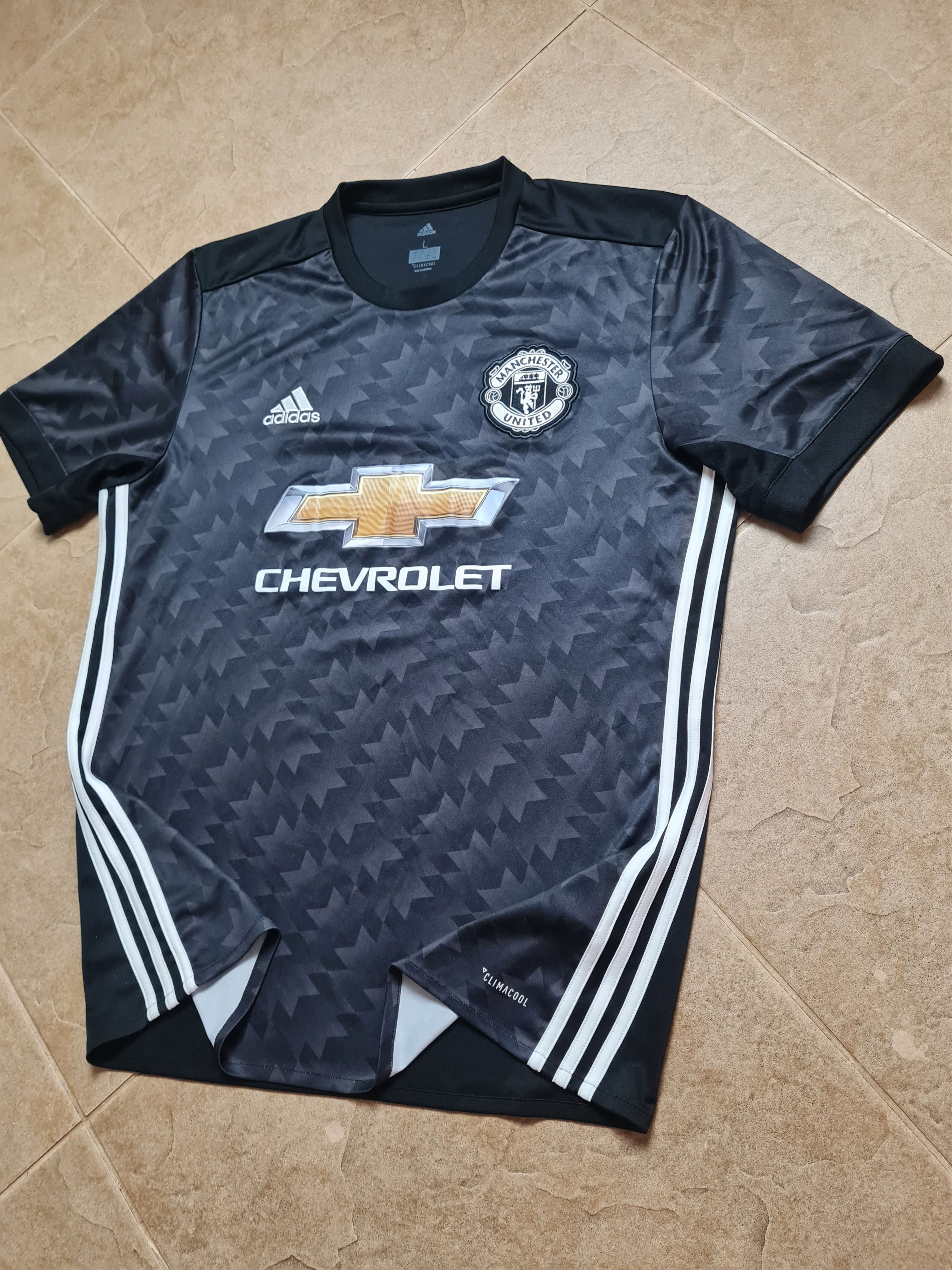 Adidas Jersey Manchester United Adidas Black 2017-18 Soccer Shirt L Size US L / EU 52-54 / 3 - 3 Thumbnail