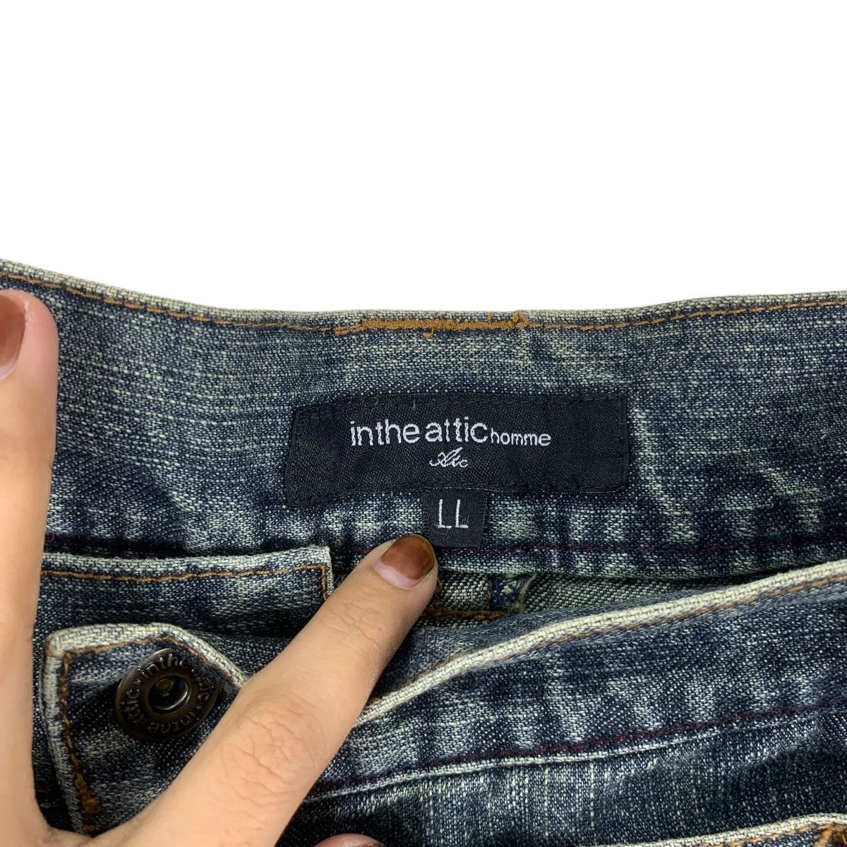 In The Attic Vintage IN THE ATTIC HOMME Double Waistband Straight Cut Size US 32 / EU 48 - 8 Thumbnail