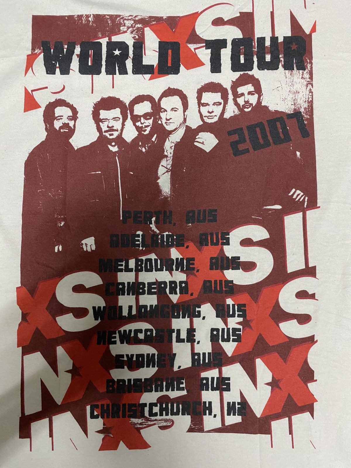 Vintage Y2K INXS Shirt World Tour 2007 Size US L / EU 52-54 / 3 - 8 Thumbnail