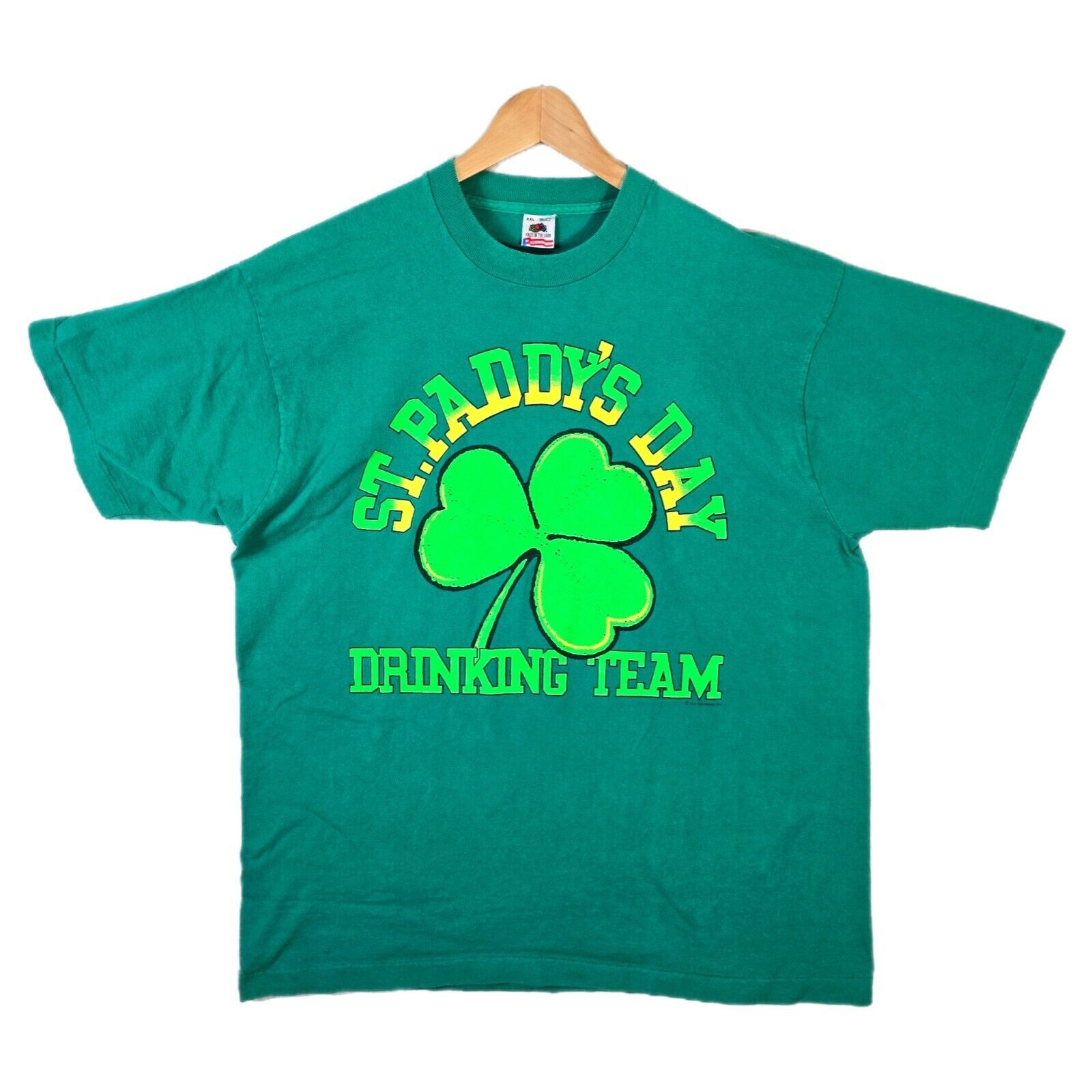 Fruit Of The Loom Vtg St Paddy's Day Drinking Team Shirt XXL St Patricks Size US XXL / EU 58 / 5 - 1 Thumbnail