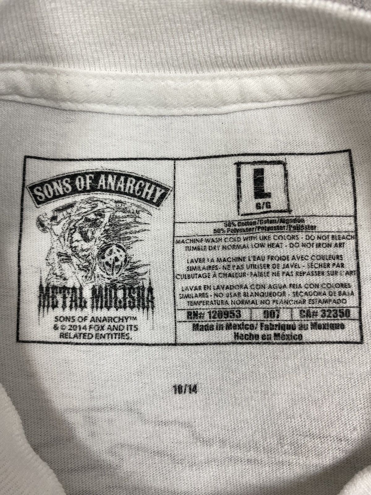 Band Tees Metal Mulisha Sons Of Anarchy Tee Size US L / EU 52-54 / 3 - 15 Thumbnail