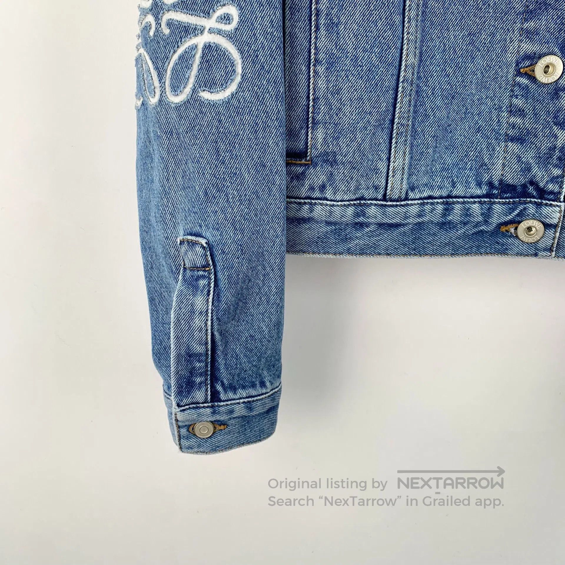 Loewe Loewe Blue Logo Denim Jacket. Size XXS / US 00 / IT 34 - 5 Thumbnail