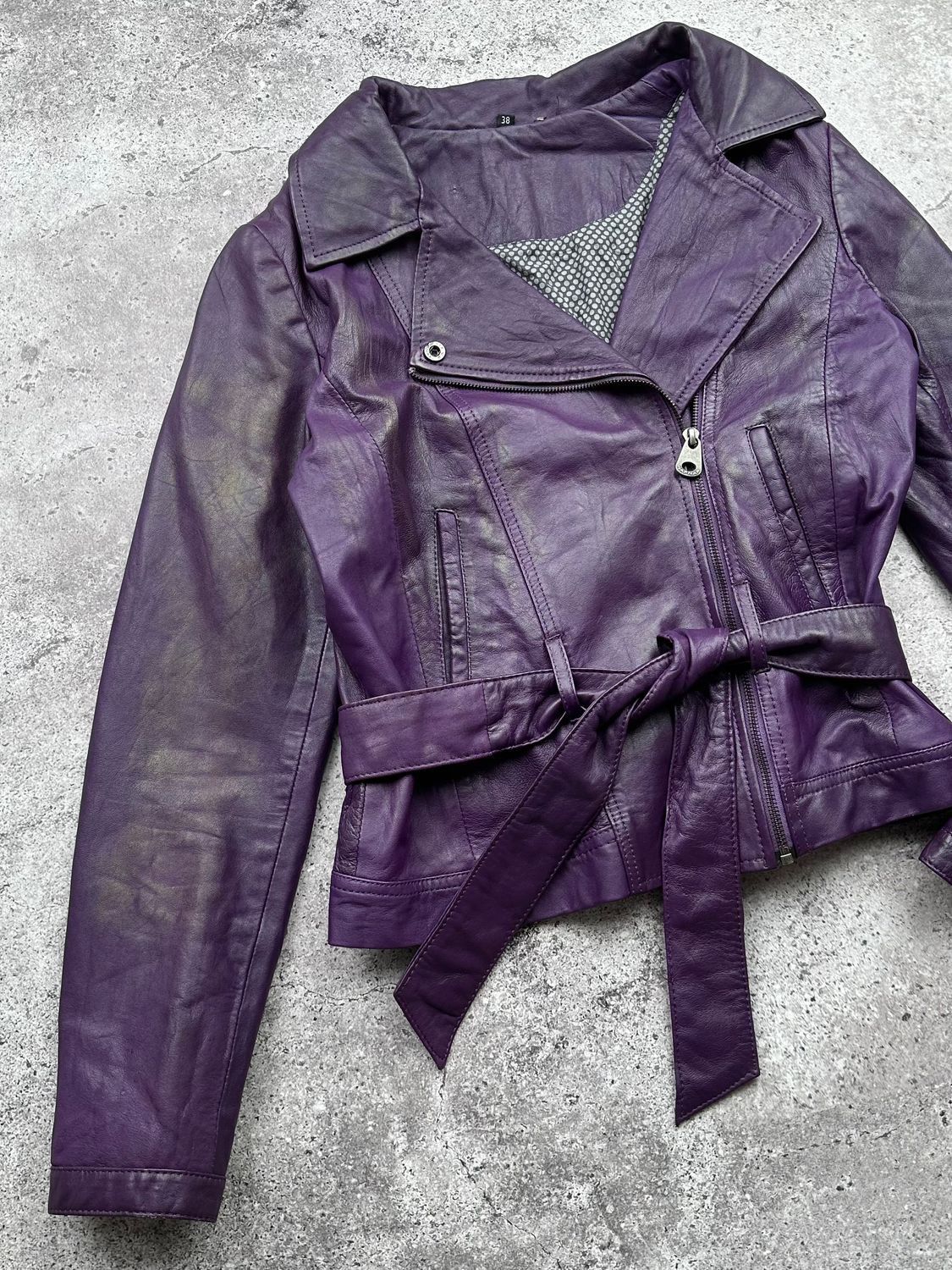 Vintage Vintage Faded Leather Jacket C114(V613)E8 Size XS / US 0-2 / IT 36-38 - 2 Thumbnail