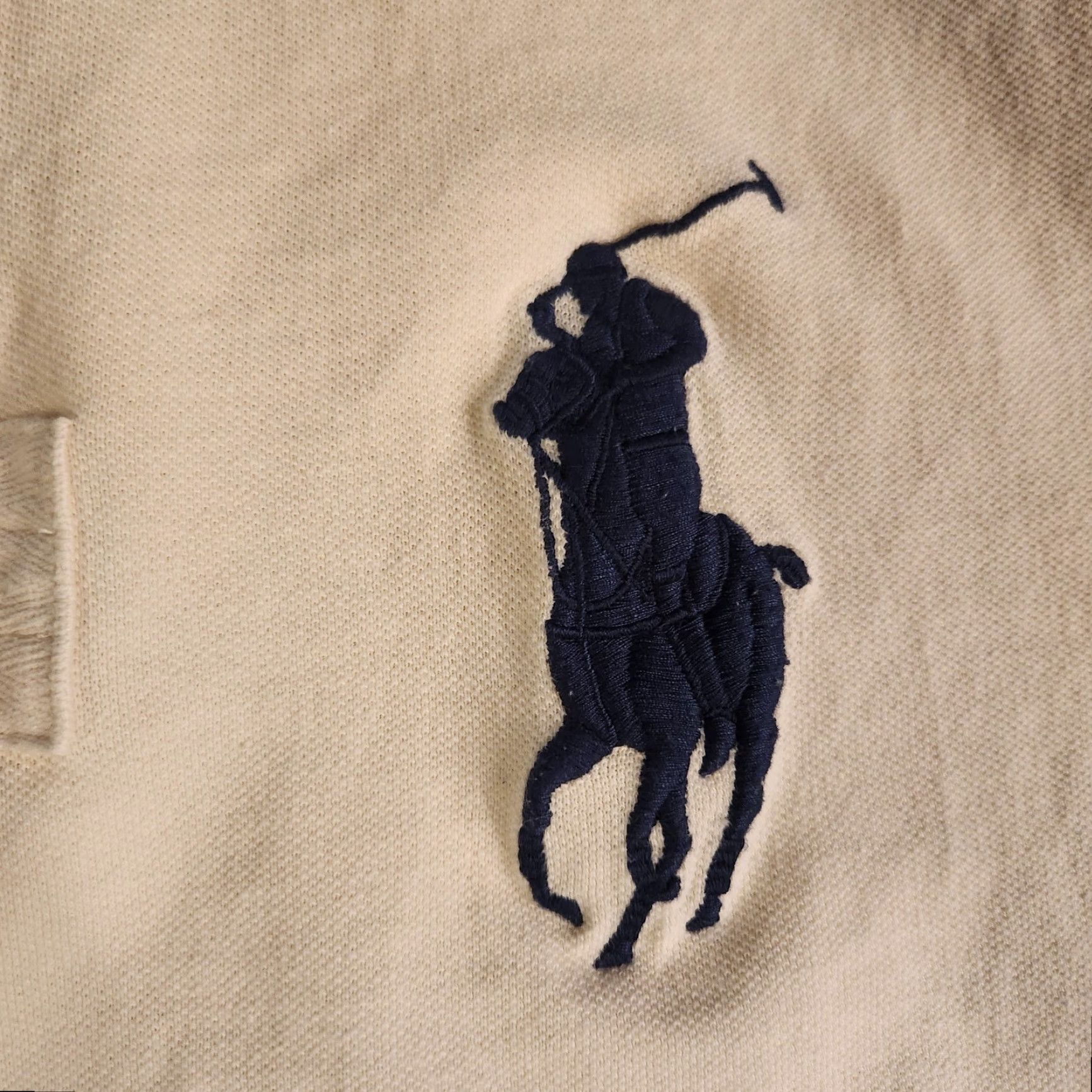 Polo Ralph Lauren VINTAGE Polo Ralph Lauren Polo USA Dry Goods Shirt Rugby Mens XL Embroidered Flag Ivory Size US XL / EU 56 / 4 - 4 Thumbnail