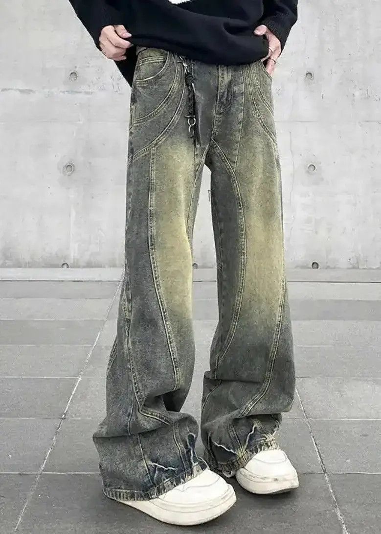 Japanese Brand Y2K Vintage Distressed Flared Baggy Jeans Size US 32 / EU 48 - 1 Thumbnail