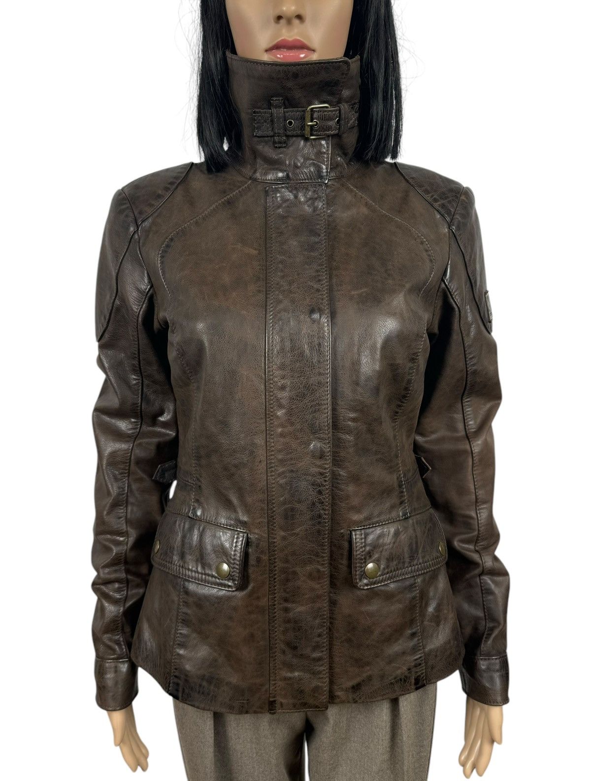 Belstaff Belstaff Womens Genuine Leather Jacket Gold Label size 42 Size M / US 6-8 / IT 42-44 - 3 Thumbnail