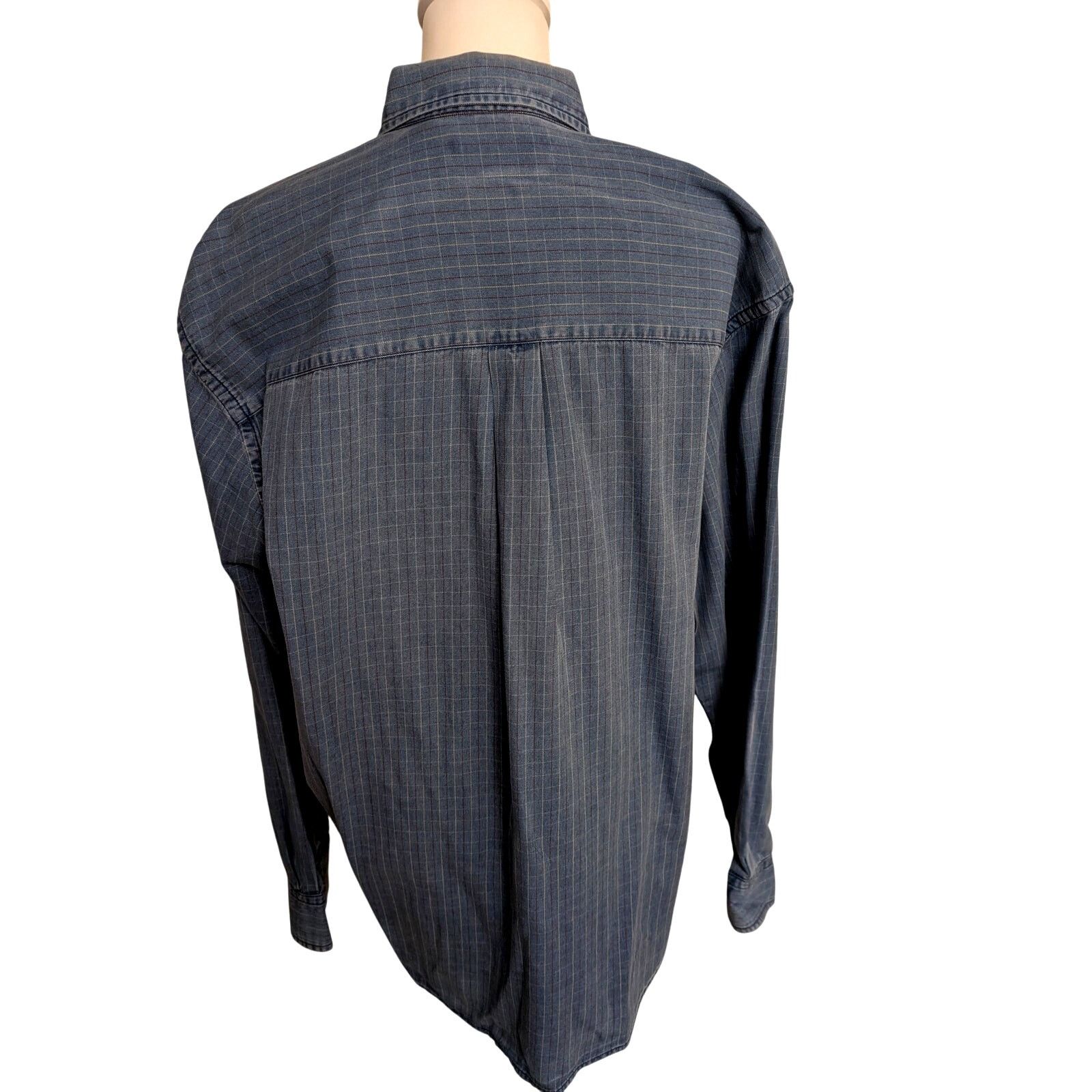 Perry Ellis Perry Ellis America Men's Vintage Red White Pin Stripe Large Size US L / EU 52-54 / 3 - 6 Thumbnail