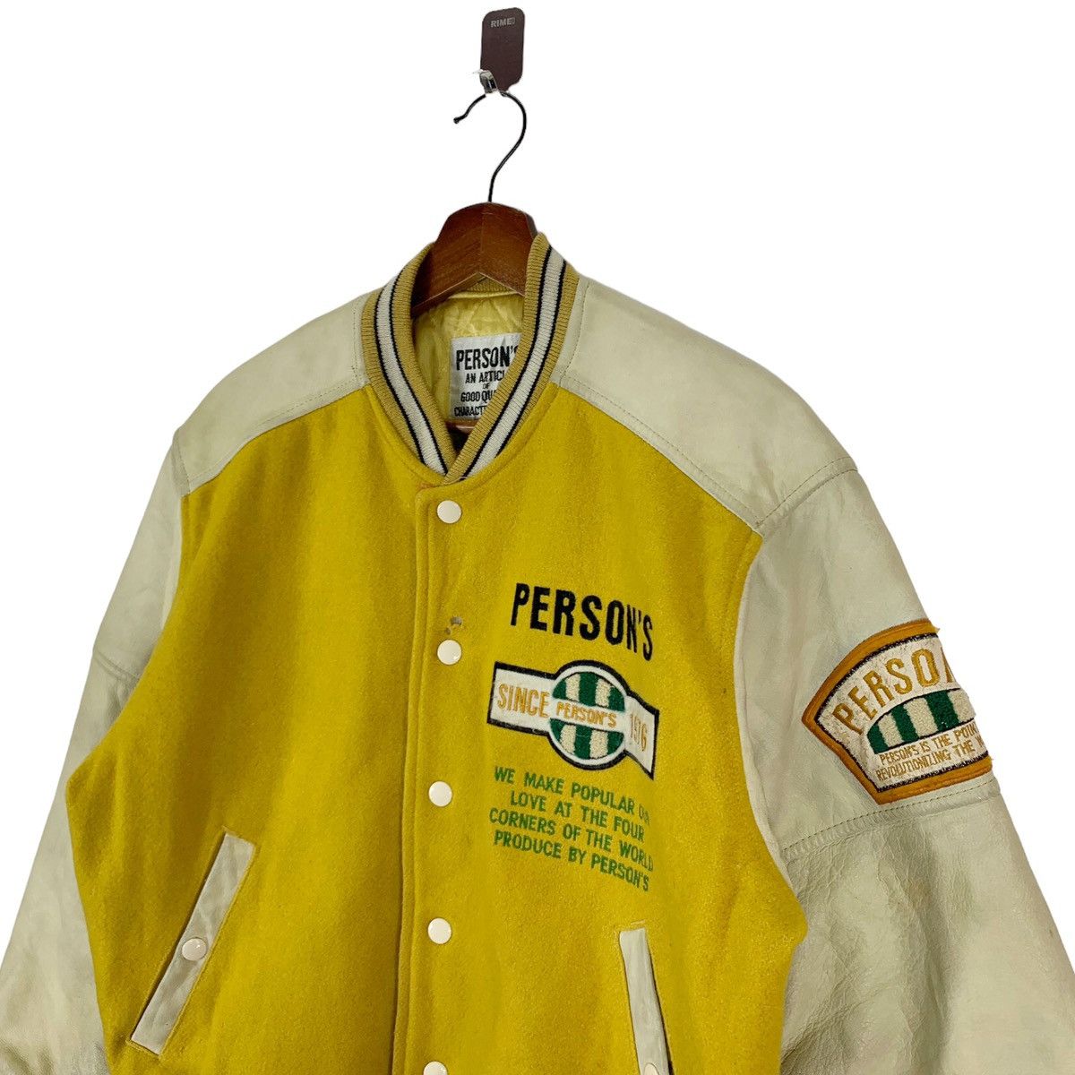 Other Vintage Person Sports Varsity Leather Wool Zipper Jacket Size US M / EU 48-50 / 2 - 4 Thumbnail