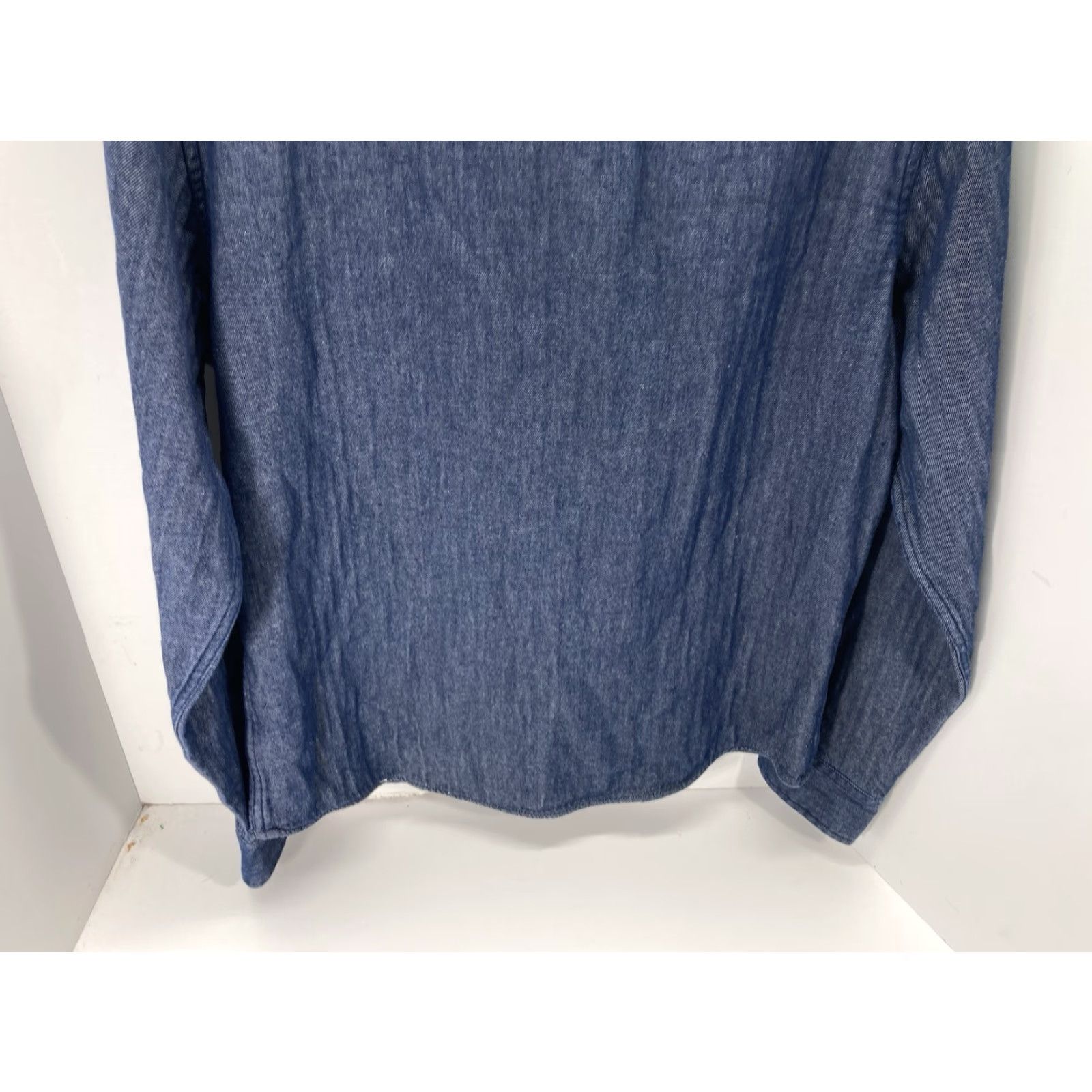 UNTUCKit UNTUCKit Shirt Men Large Blue Button Flannel Lined Long Sleeve Cotton Slim Fit Shirt Size US L / EU 52-54 / 3 - 7 Thumbnail