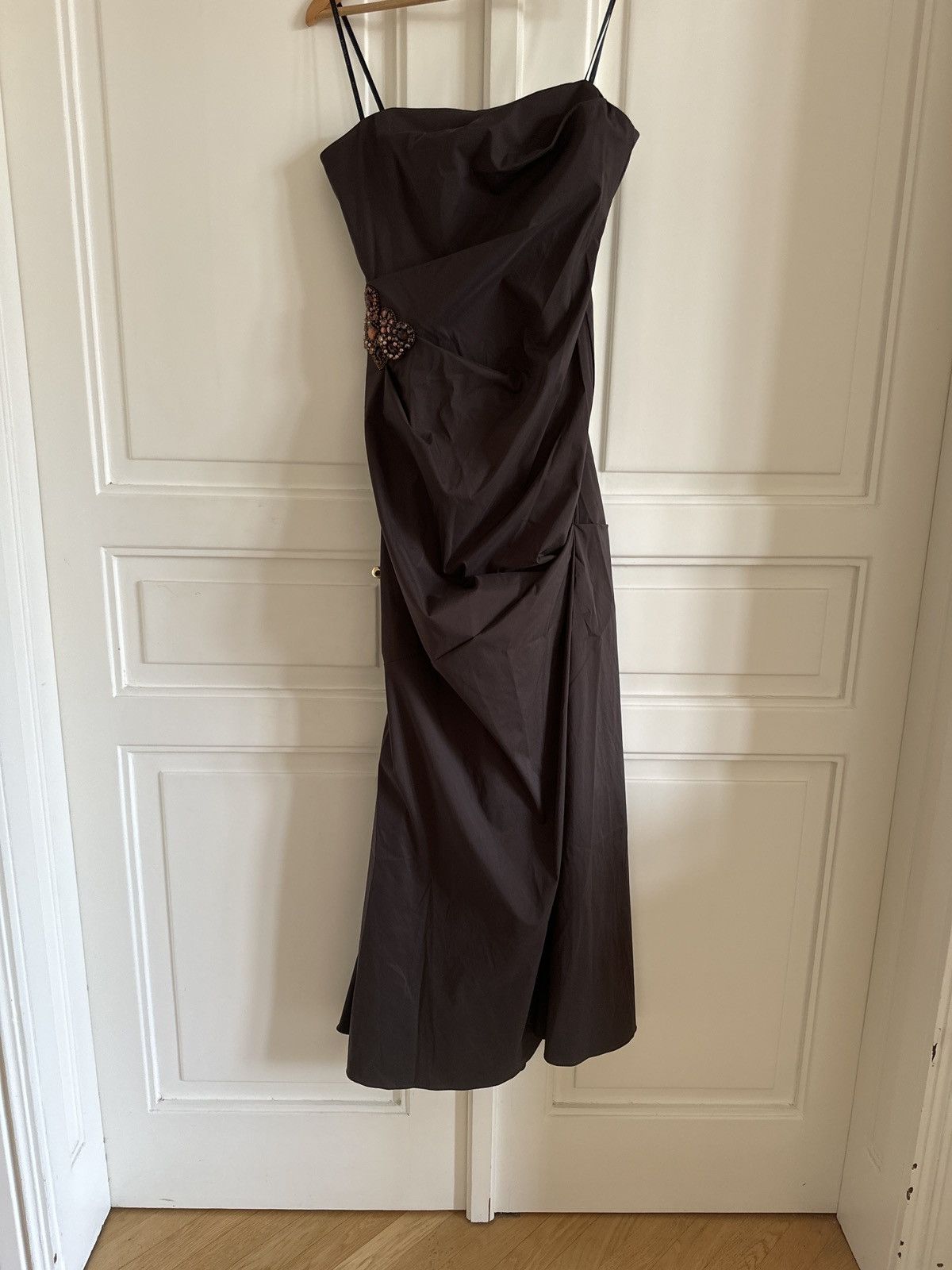 david meister black dress David Meister Long black sleeveless dress – SO. by Sora main image 1