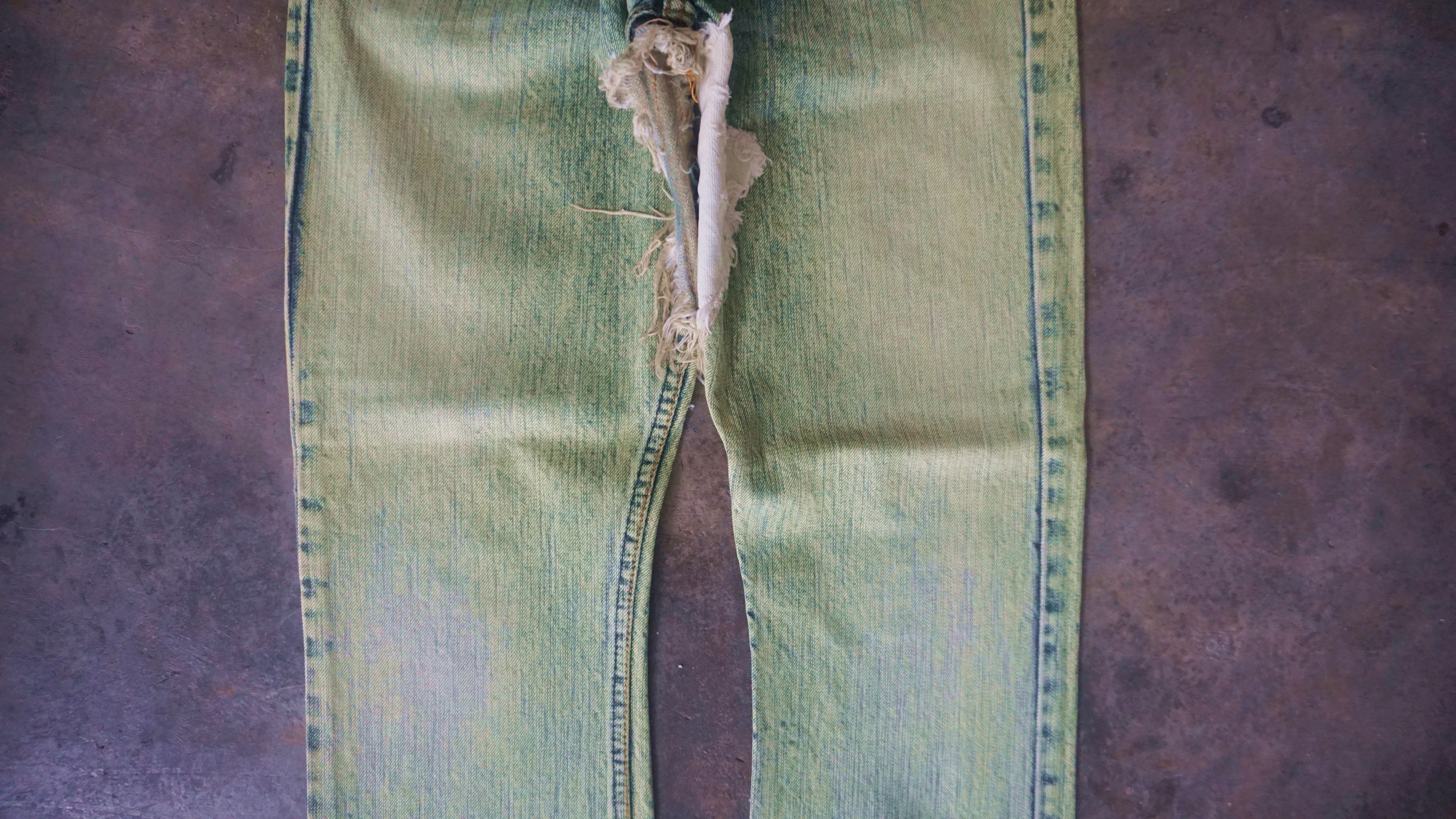 If Six Was Nine LGB Crazy Wolf Patchwork Jeans Size US 30 / EU 46 - 4 Thumbnail