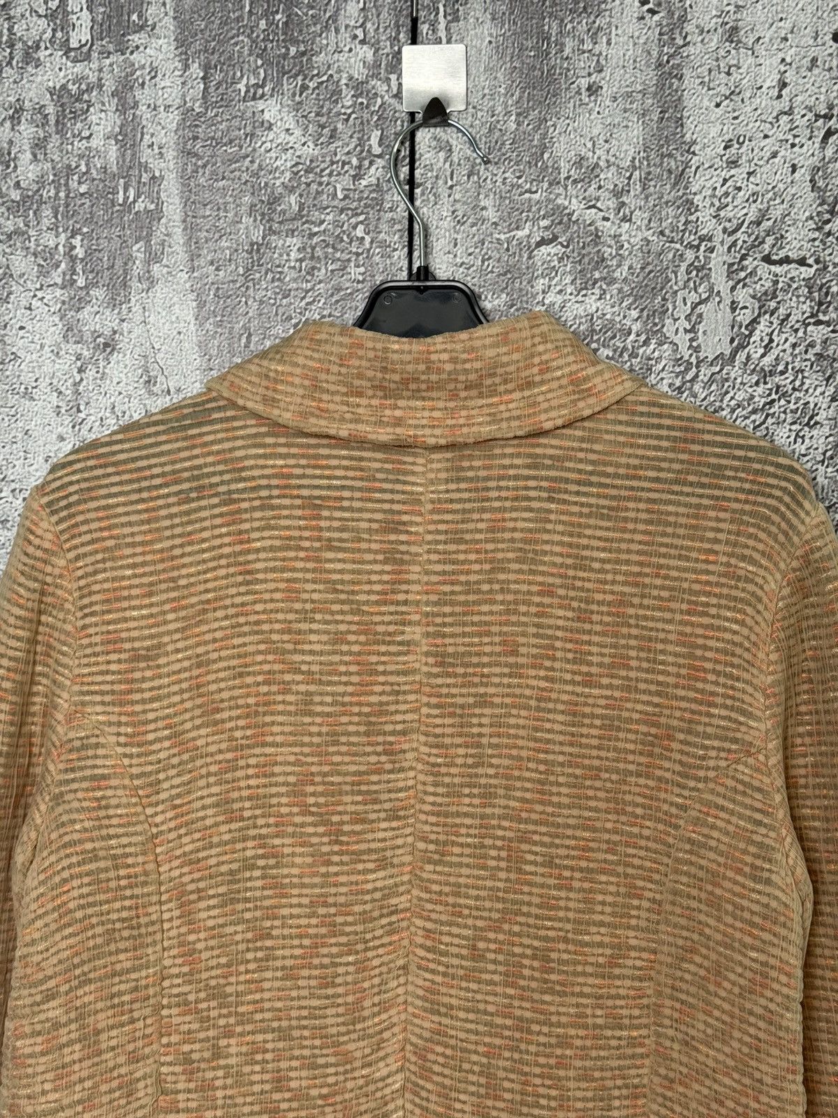 Marc Jacobs Marc Jacobs Textured Silk Blend Jacket Beige Pink Blazer Size M / US 6-8 / IT 42-44 - 12 Thumbnail