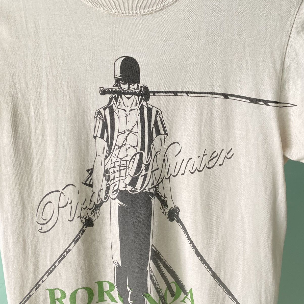 One Piece Thrashed Vintage Y2K Roronoa Zoro One Piece ERD GRUNGE TEE Size US M / EU 48-50 / 2 - 3 Thumbnail