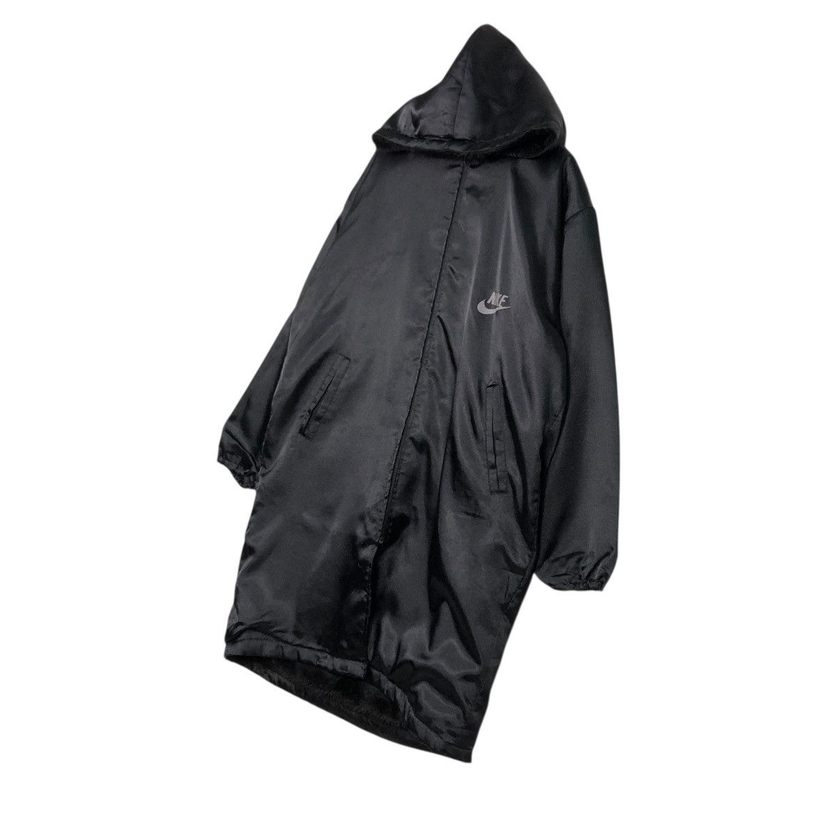 Nike 🔥VINTAGE NIKE LONG JACKET BLANKET BIG SWOOSH BACK HIT Size US L / EU 52-54 / 3 - 3 Thumbnail