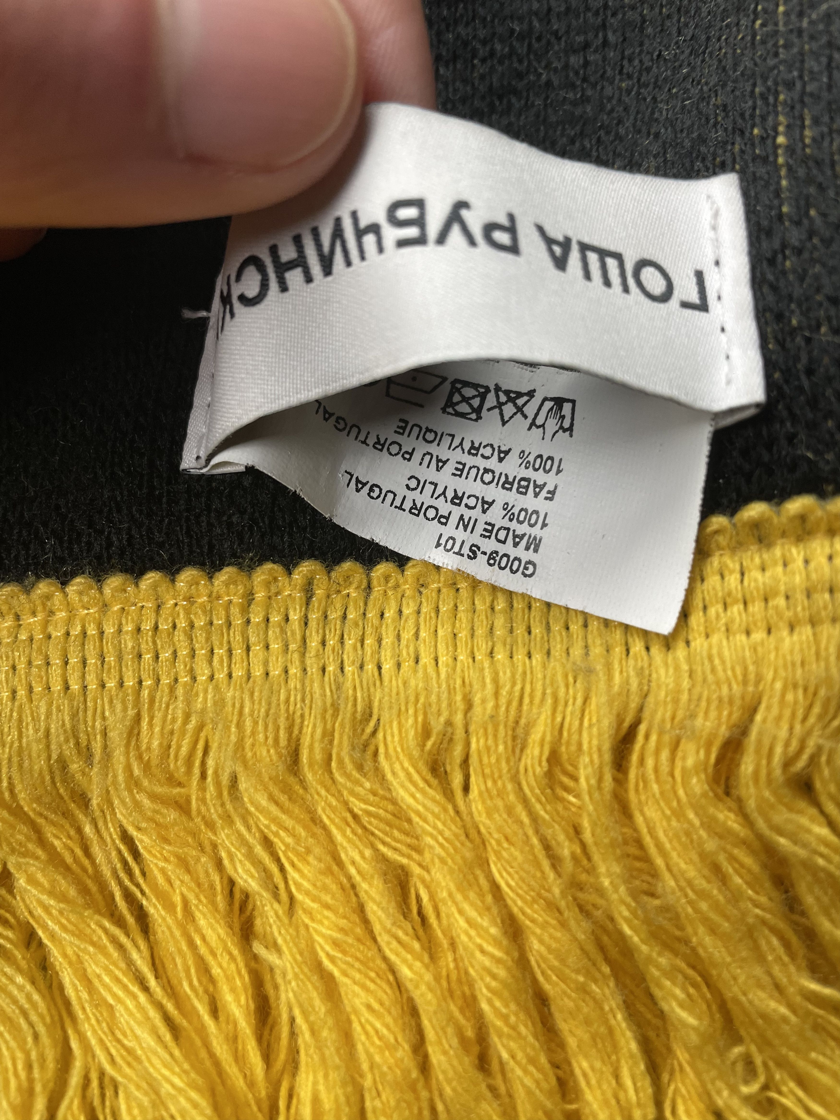 Gosha Rubchinskiy Gosha Rubchinskiy - A/W 2016 - "Dawn" logo scarf Size ONE SIZE - 6 Thumbnail