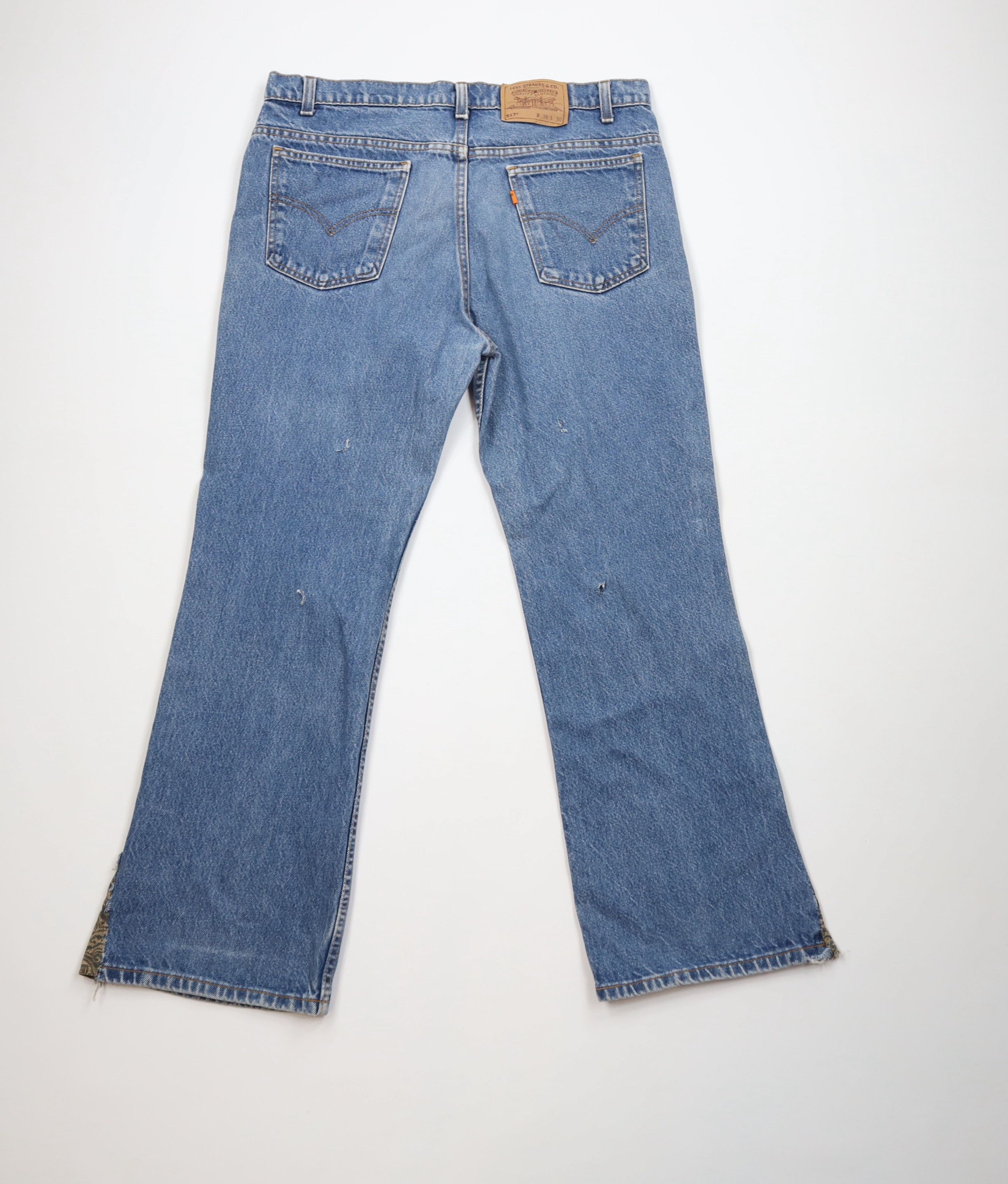 Levi's Vintage 90s Levis 517 Orange Tab Wide Leg Denim Jeans USA Size US 38 / EU 54 - 11 Thumbnail