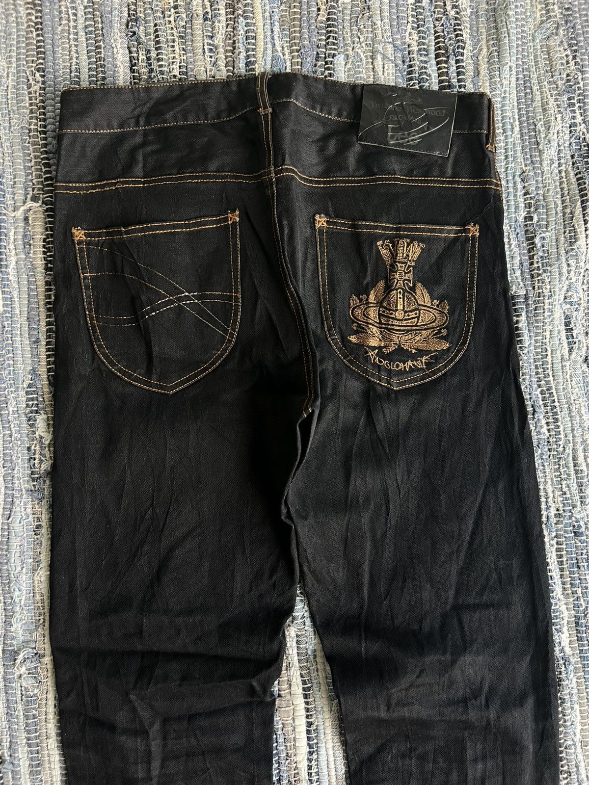 Vivienne Westwood Vivienne Westwood Aglomania Embroidery Logo Low Crotch Jeans Size US 32 / EU 48 - 4 Thumbnail