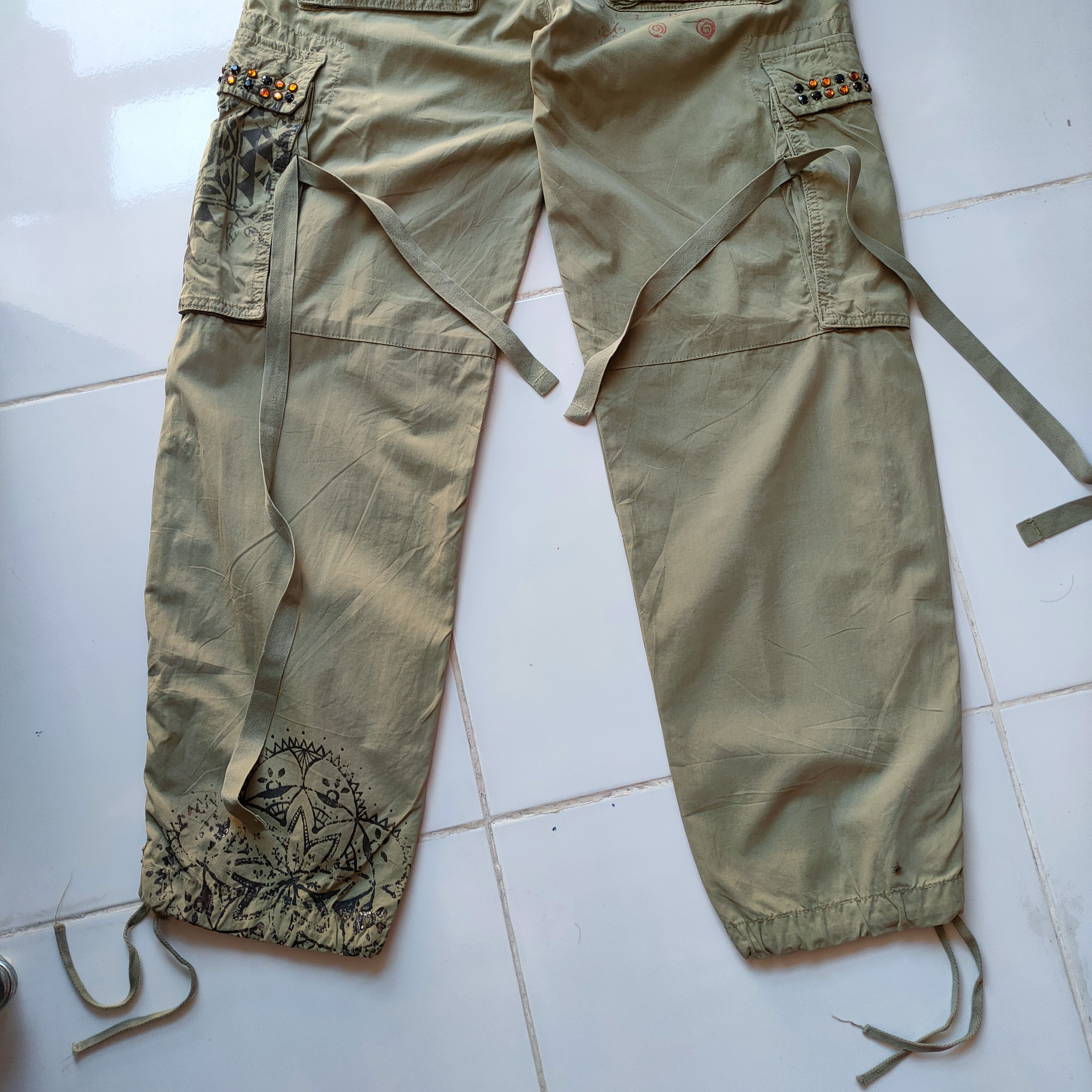 Japanese Brand RARE! VINTAGE RAG BONDAGE CARGO PANTS Size US 29 - 10 Thumbnail