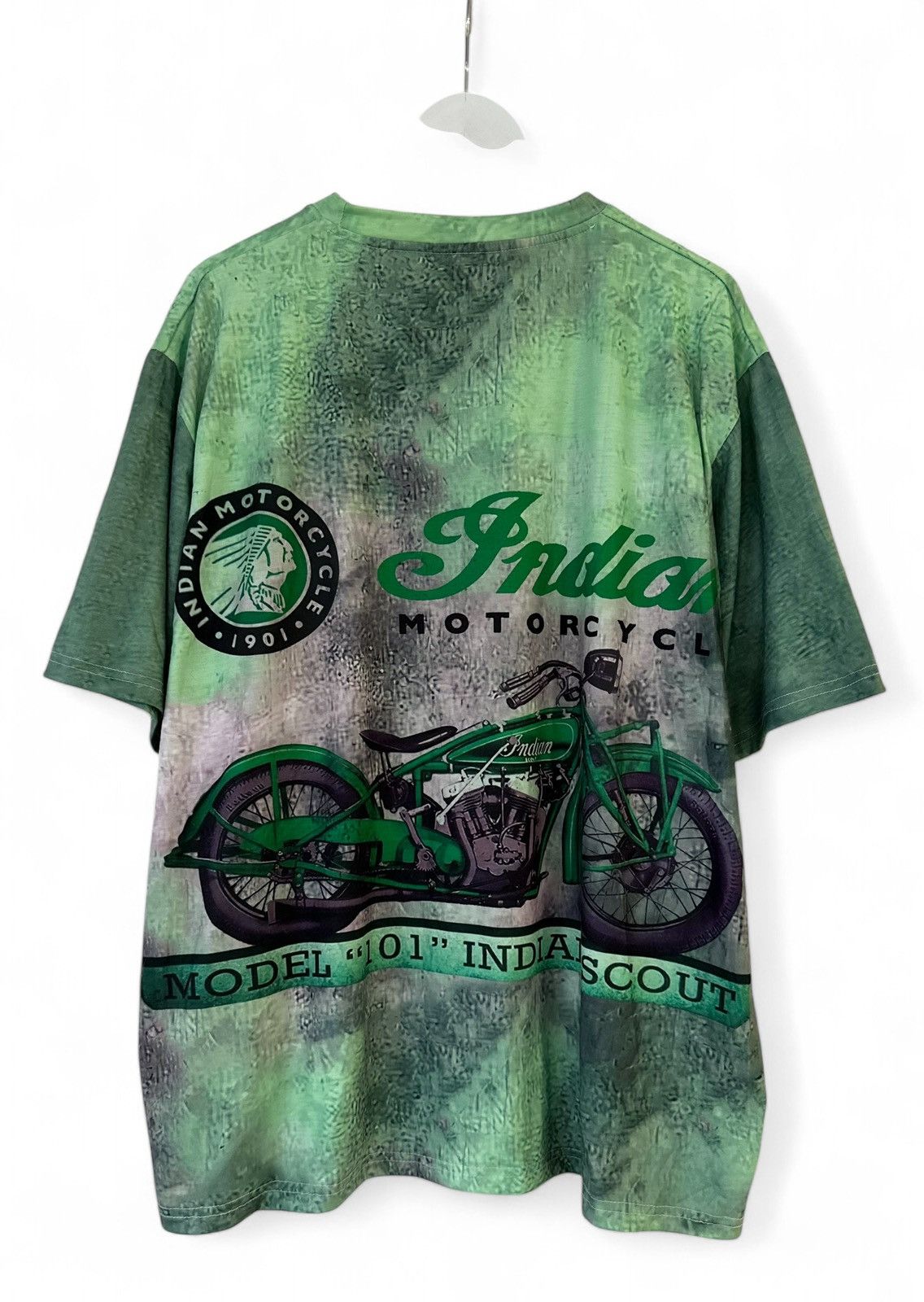 Vintage Indian Scout Motorcycle Model 101 Biker Shirt Men's 3XL Size US XXL / EU 58 / 5 - 2 Thumbnail