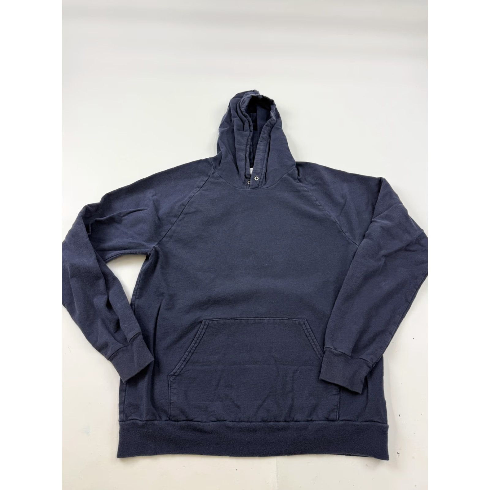 American Apparel American Apparel Hoodie Mens M Blue Fleece Pullover Solid Sweatshirt Size US M / EU 48-50 / 2 - 2 Thumbnail