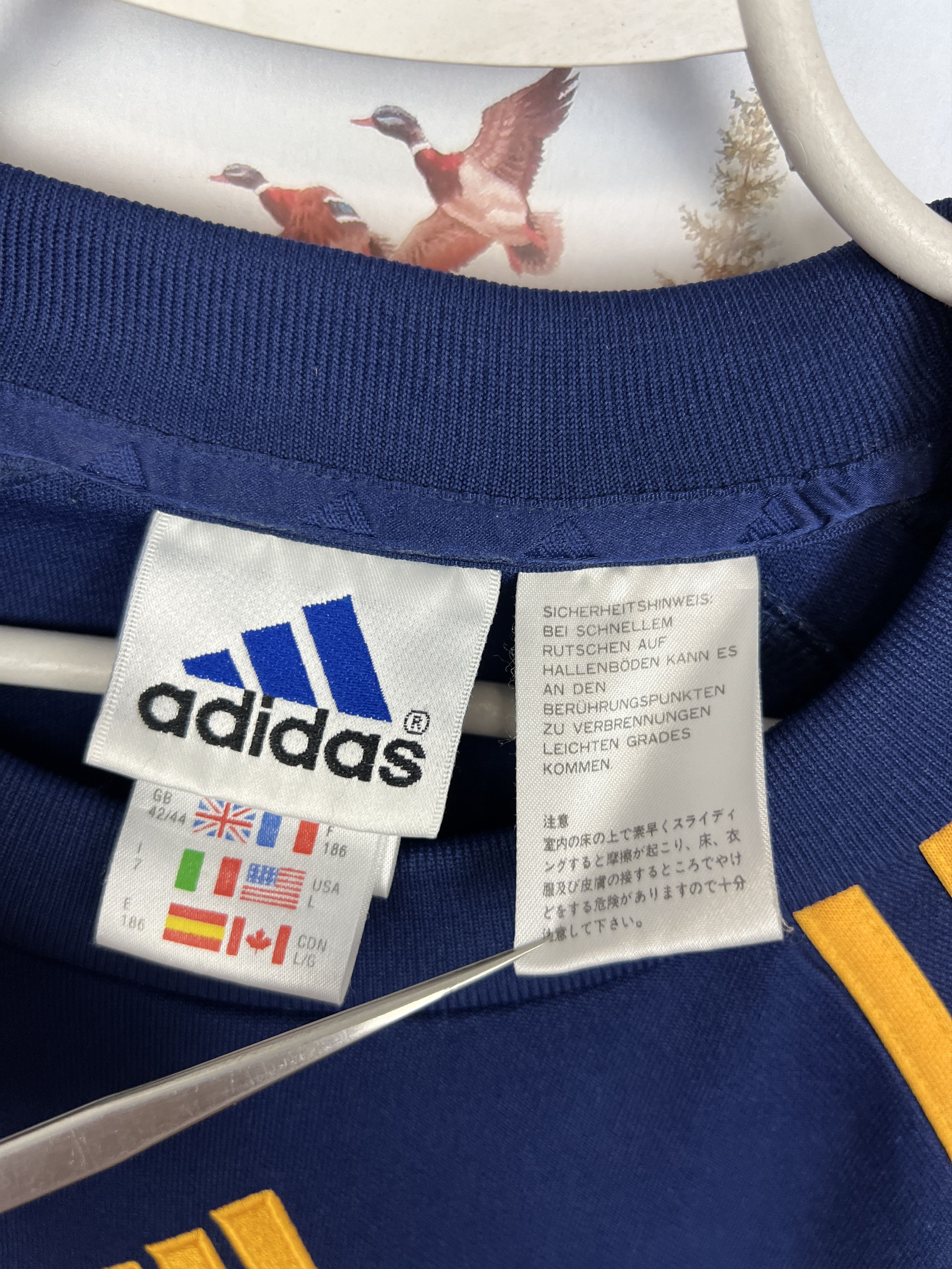 Adidas Vintage 90's Adidas Ajax Amsterdam Football Sweatshirt Size US L / EU 52-54 / 3 - 6 Thumbnail