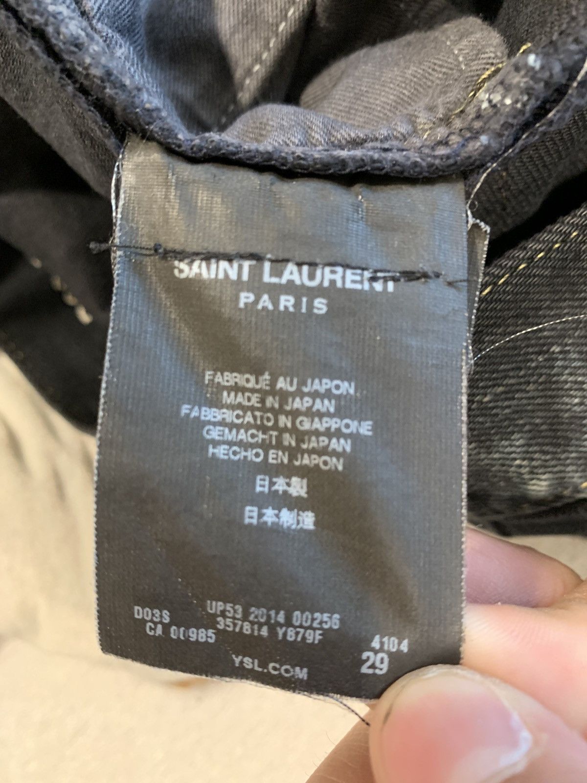 Saint Laurent Paris Saint Laurent fw13 oil spill denim Size US 29 - 11 Thumbnail