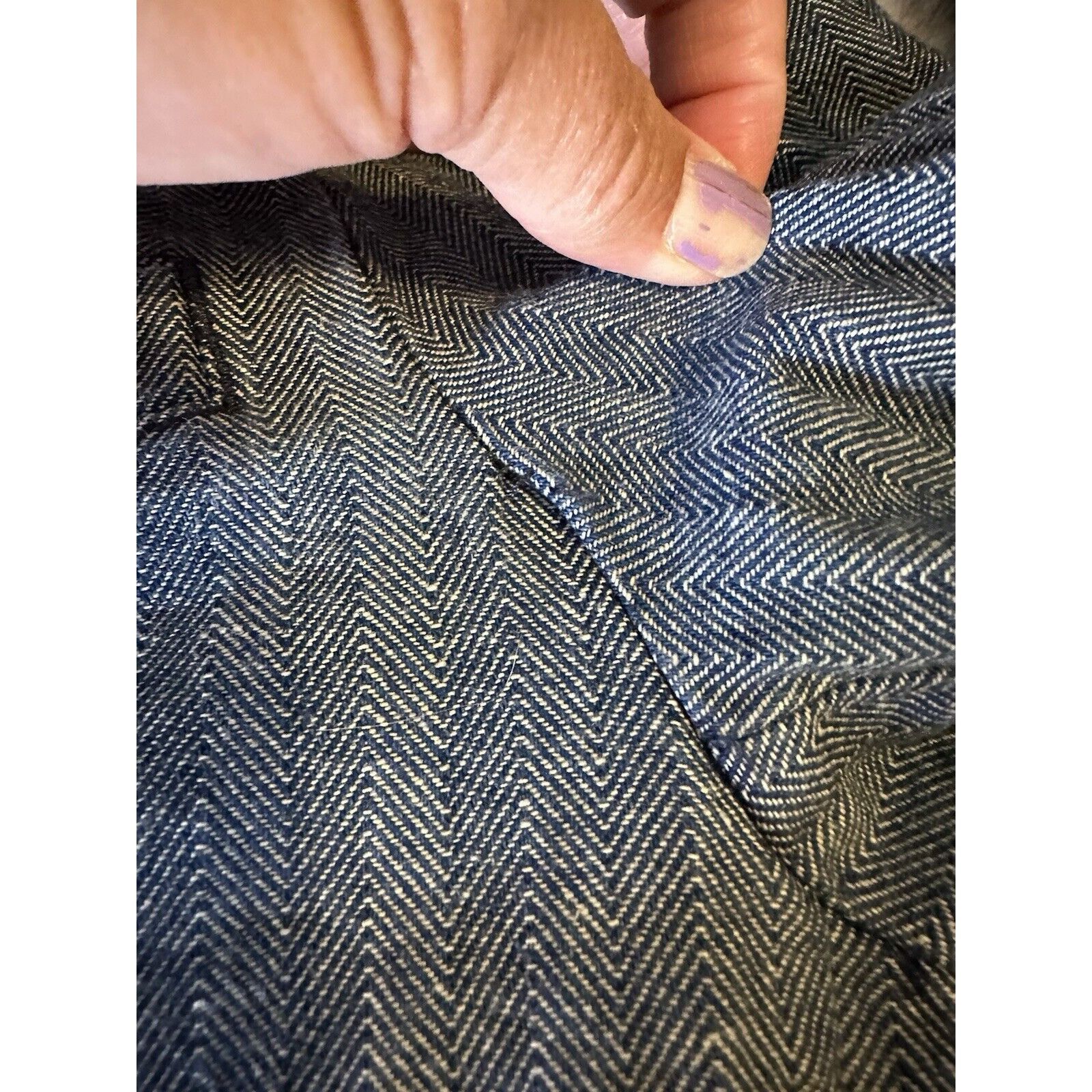 The Territory Ahead VTG TERRITORY AHEAD COTTON TWILL LINED BLUE BLAZER JACKET Size US L / EU 52-54 / 3 - 8 Thumbnail