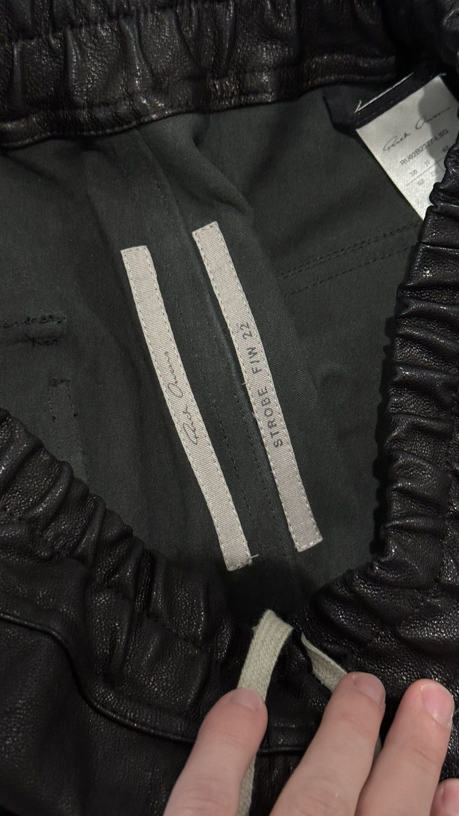 Rick Owens BAUHAUS LEATHER PANTS Size US 32 / EU 48 - 5 Thumbnail
