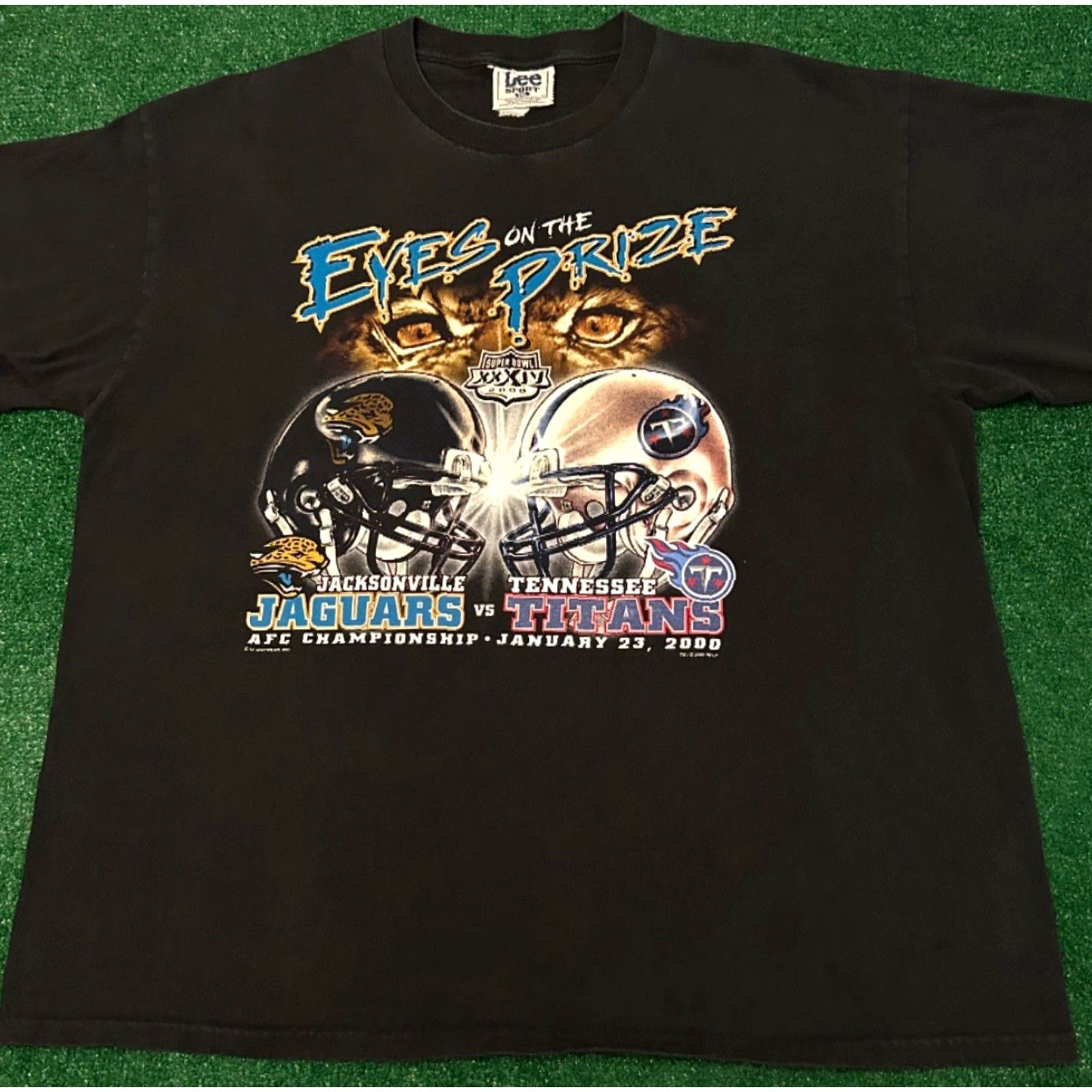 Lee VINTAGE 90s Jacksonville Jaguars NFL 2000 Super Bowl VTG Shirt Mens XL Black MENS Shirt XL 90s Sports Vintage Hip Hop Size US XL / EU 56 / 4 - 3 Thumbnail