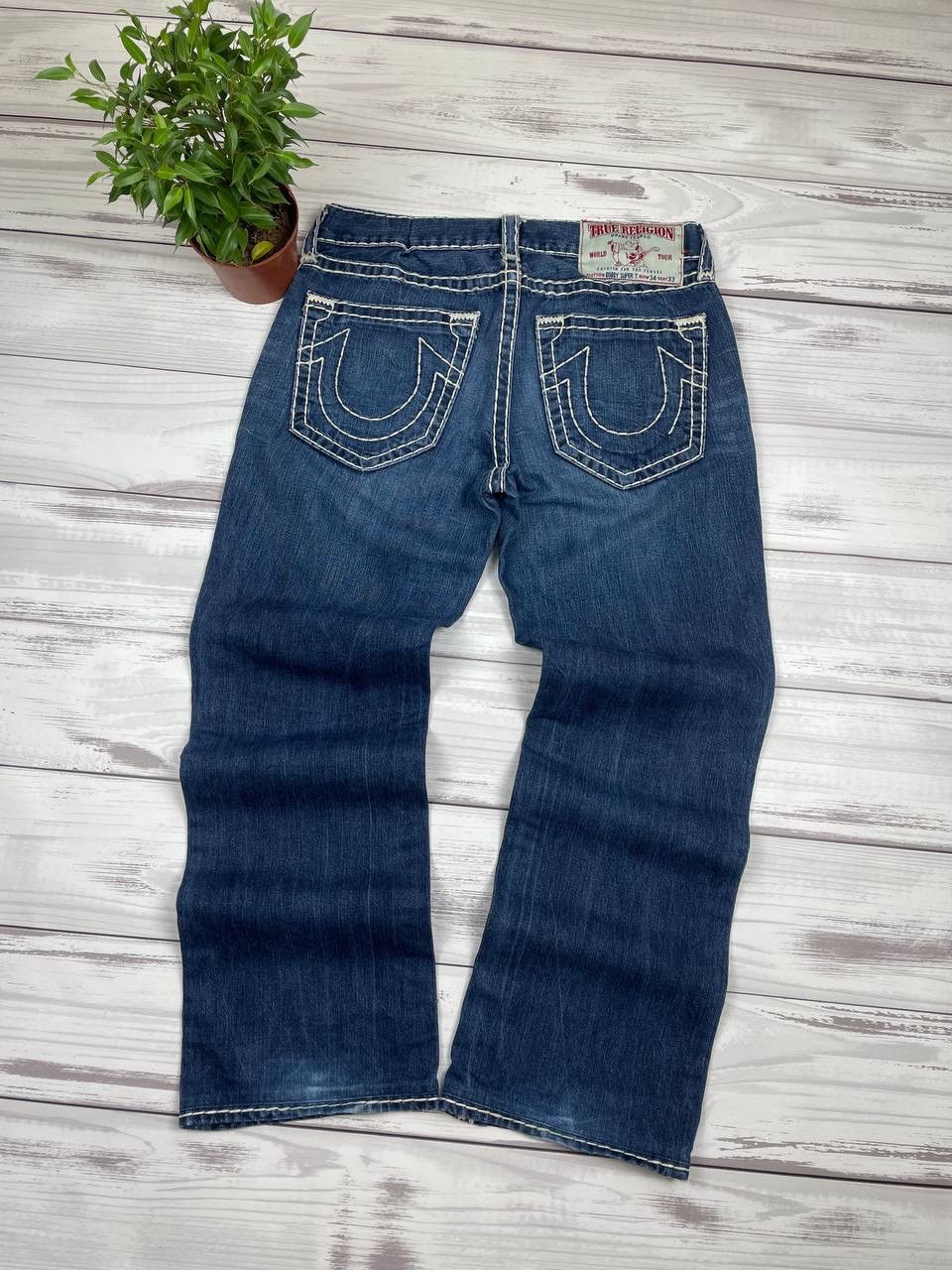 True Religion TRUE RELIGION Jack Natural Super Straight Jeans Navy Size US 34 / EU 50 - 1 Thumbnail