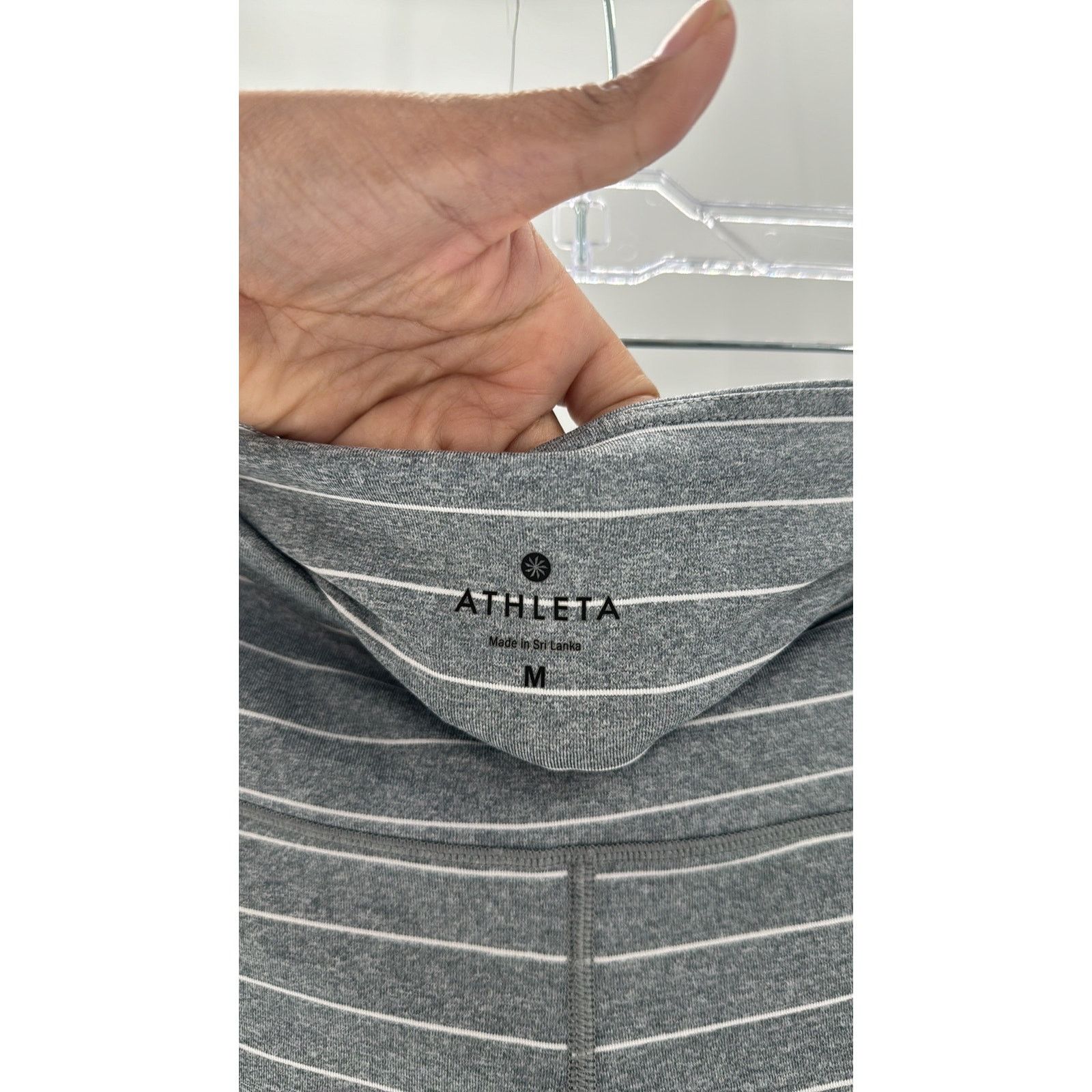 Athleta Athleta HIGH RISE HEATHER STRIPE CHATURANGA TIGHT athletic Size 30" / US 8 / IT 44 - 5 Thumbnail