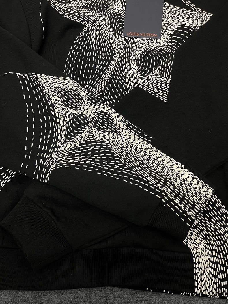 Louis Vuitton Louis Vuitton Black Sweatshirt with Pattern -2505 Size US S / EU 44-46 / 1 - 3 Thumbnail