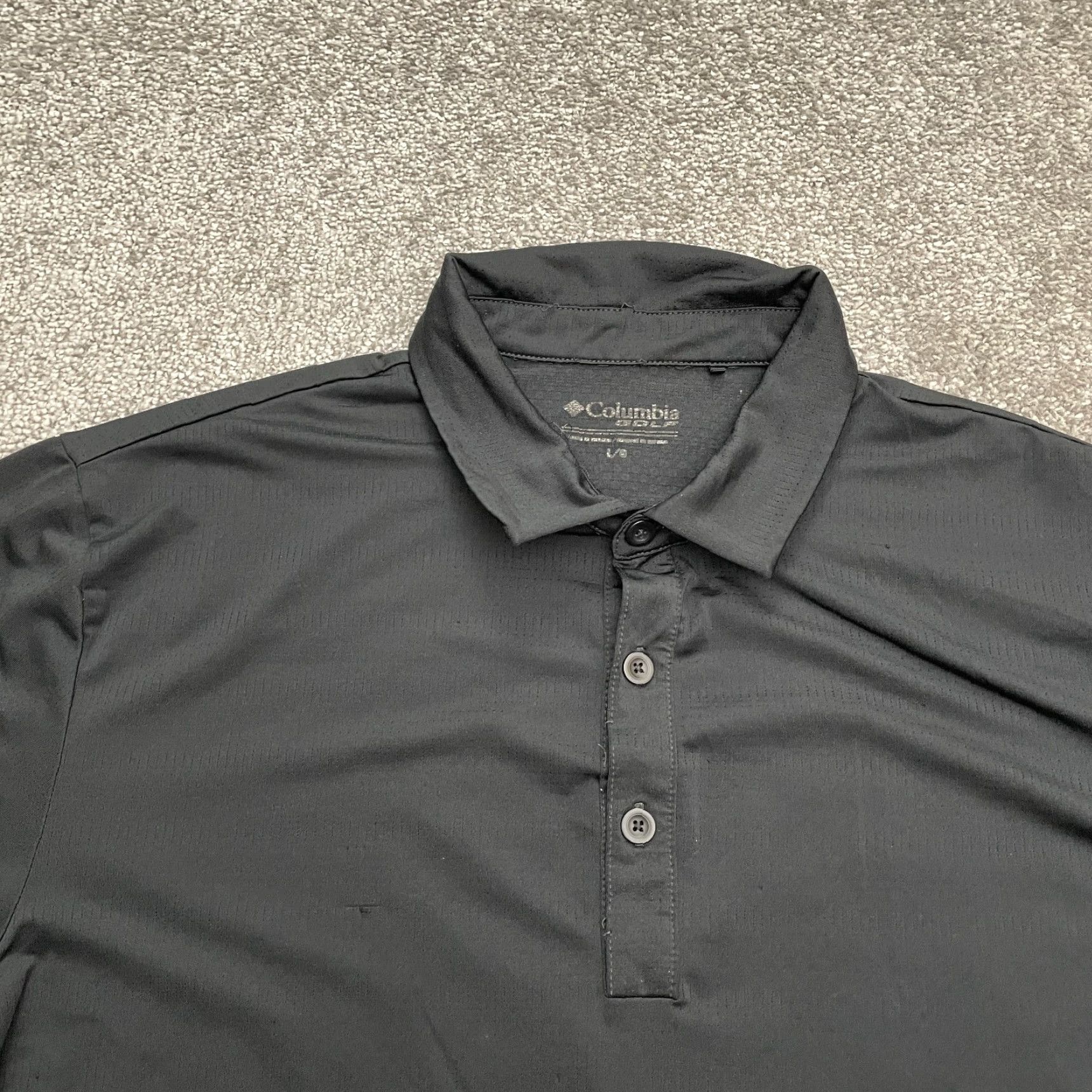 Vintage Columbia Golf Omni Freeze Polo Shirt Mens Large Black Short Sleeve Stretch Top Size US L / EU 52-54 / 3 - 3 Thumbnail