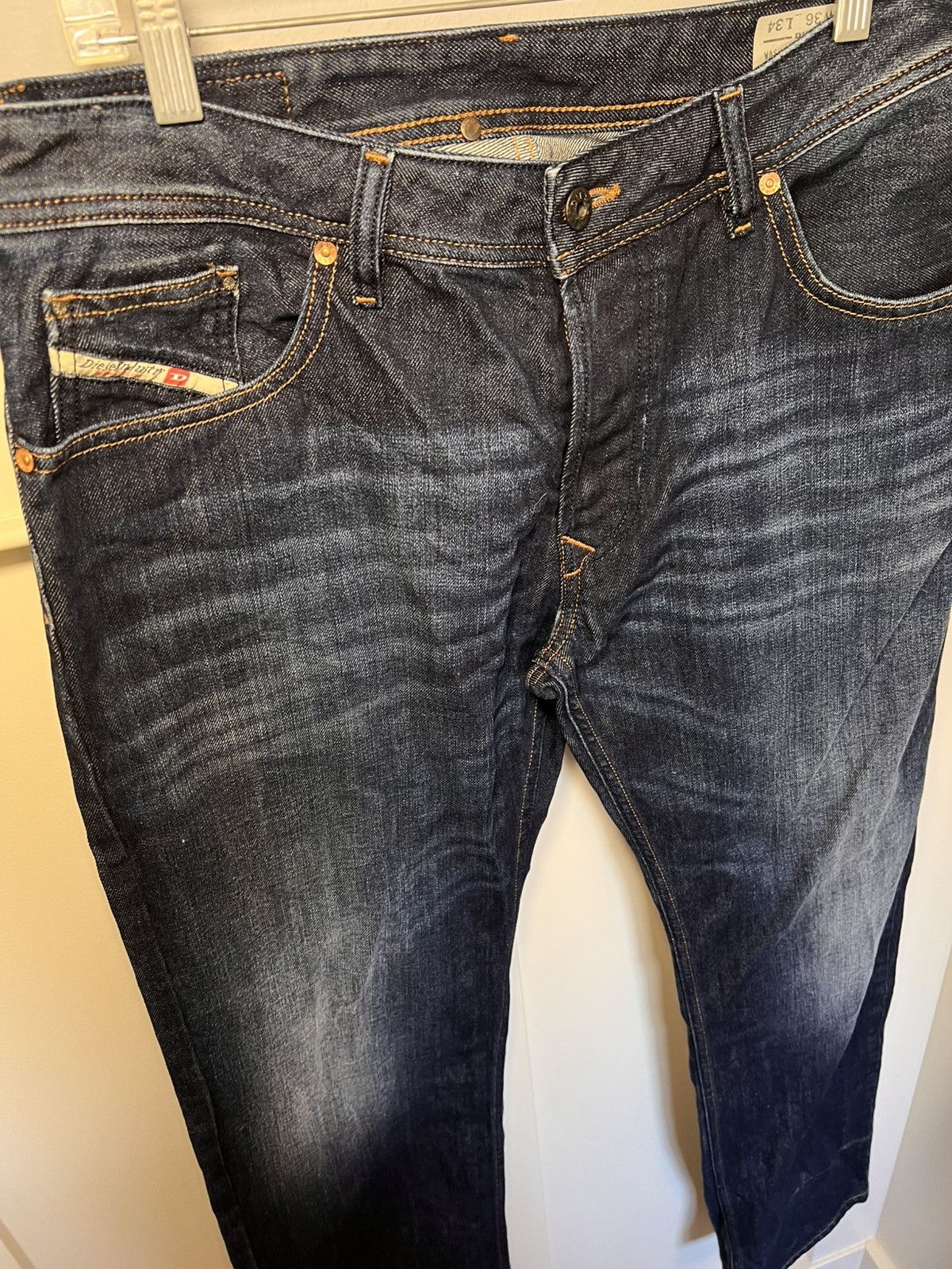 Diesel Vintage Diesel “Larkee” straight cut faded blue denim jeans Size US 36 / EU 52 - 9 Thumbnail