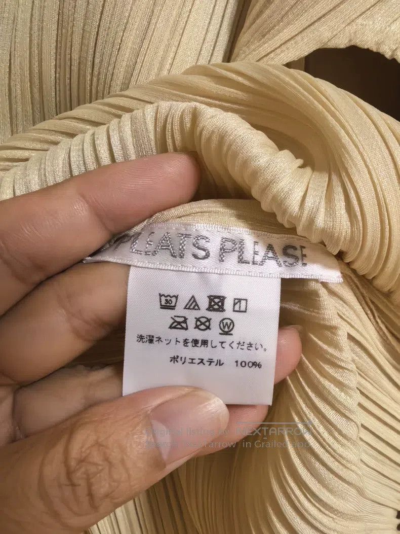 Issey Miyake Issey Miyake Beige Crew Neck Shirt Size M / US 6-8 / IT 42-44 - 2 Thumbnail