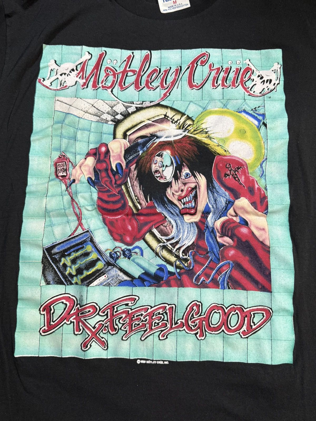 Band Tees Original Motley Crue (1989/90) Dr. FeelGood Tour T-Shirt Size US M / EU 48-50 / 2 - 2 Thumbnail