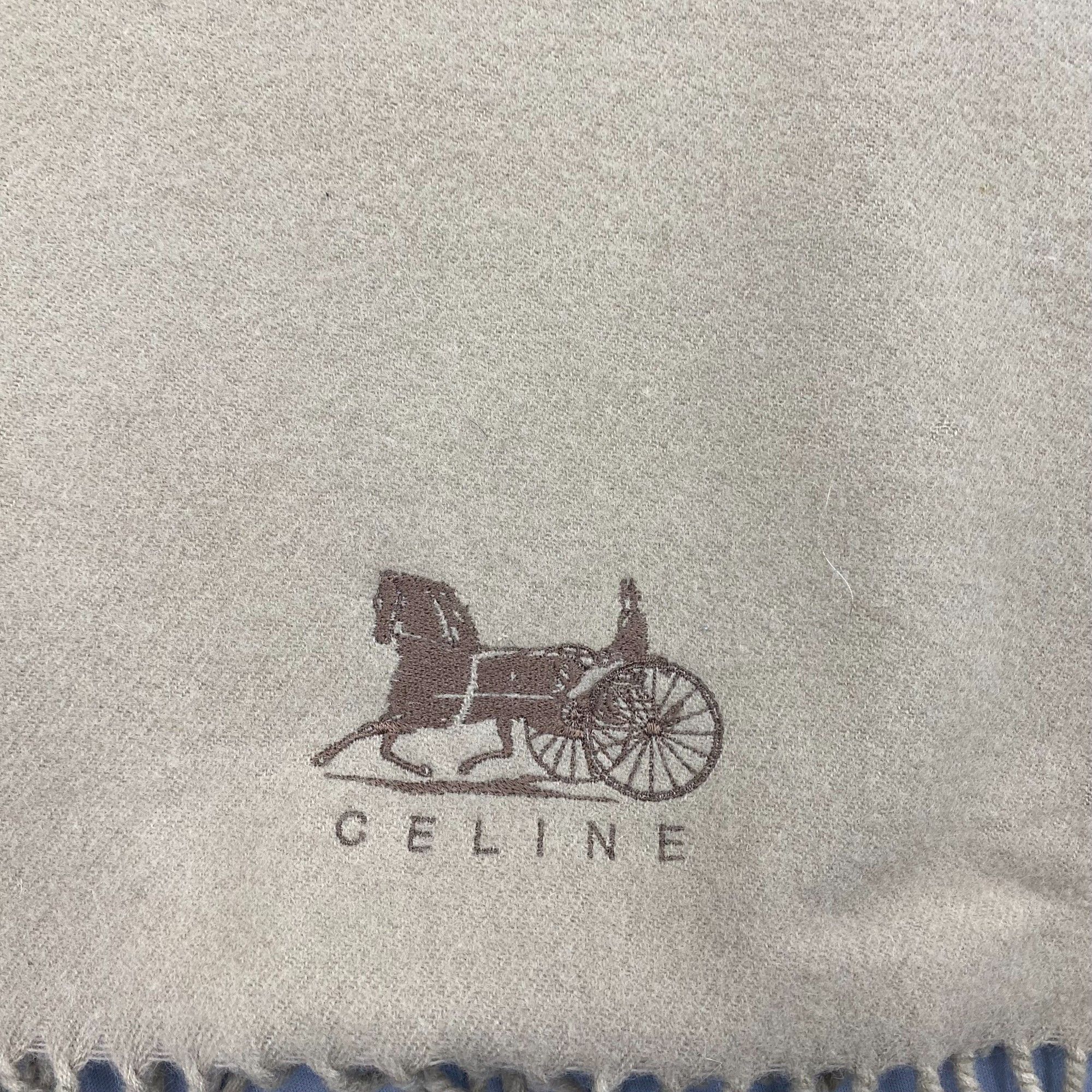 Celine Vintage Celine Scarf Muffler Wool Shawls Babushka Scarves Size ONE SIZE - 5 Thumbnail