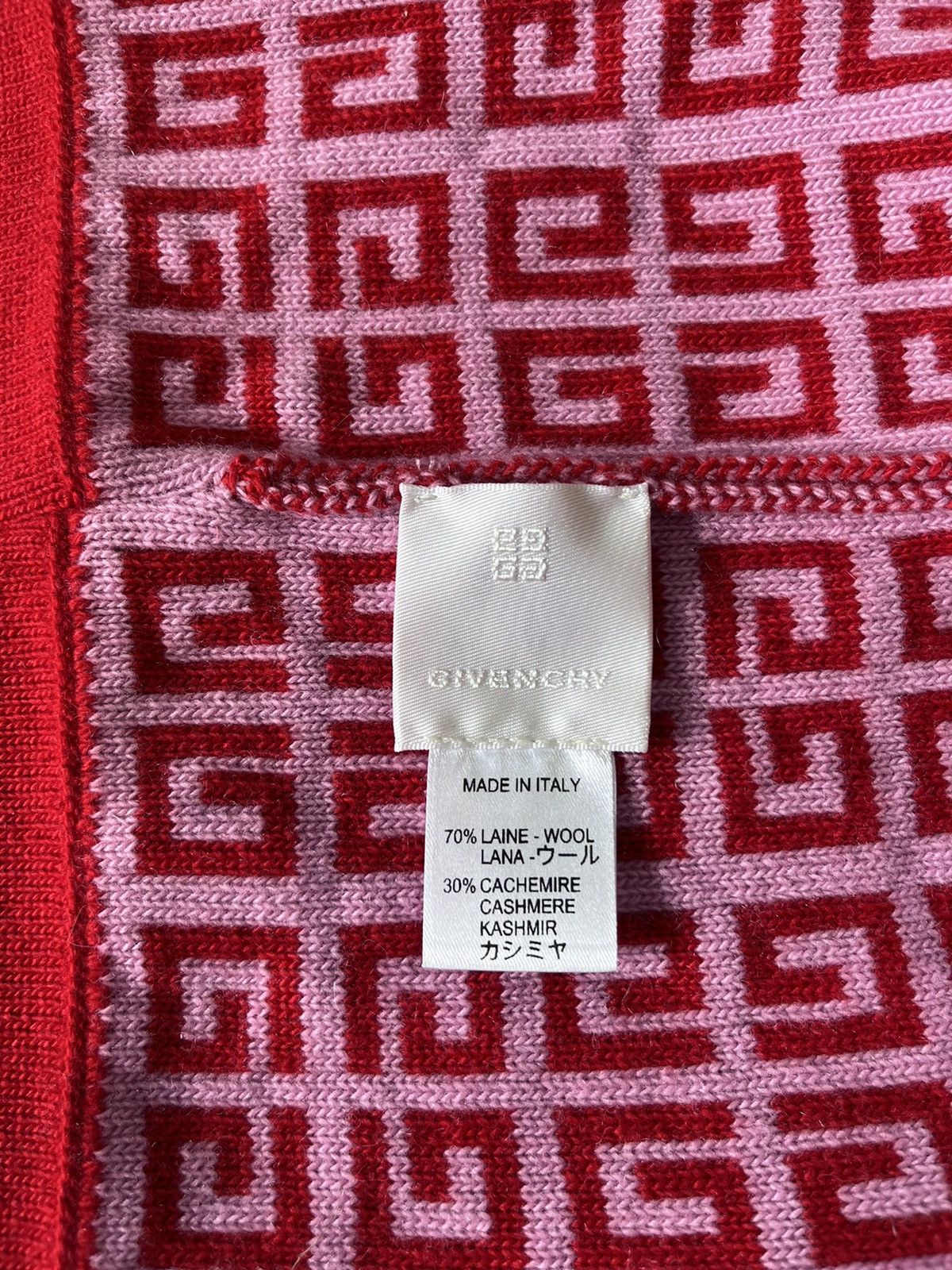 Givenchy Givenchy 4G Logo Beanie Red Wool Cashmere Hat Made in Italy Size ONE SIZE - 6 Thumbnail